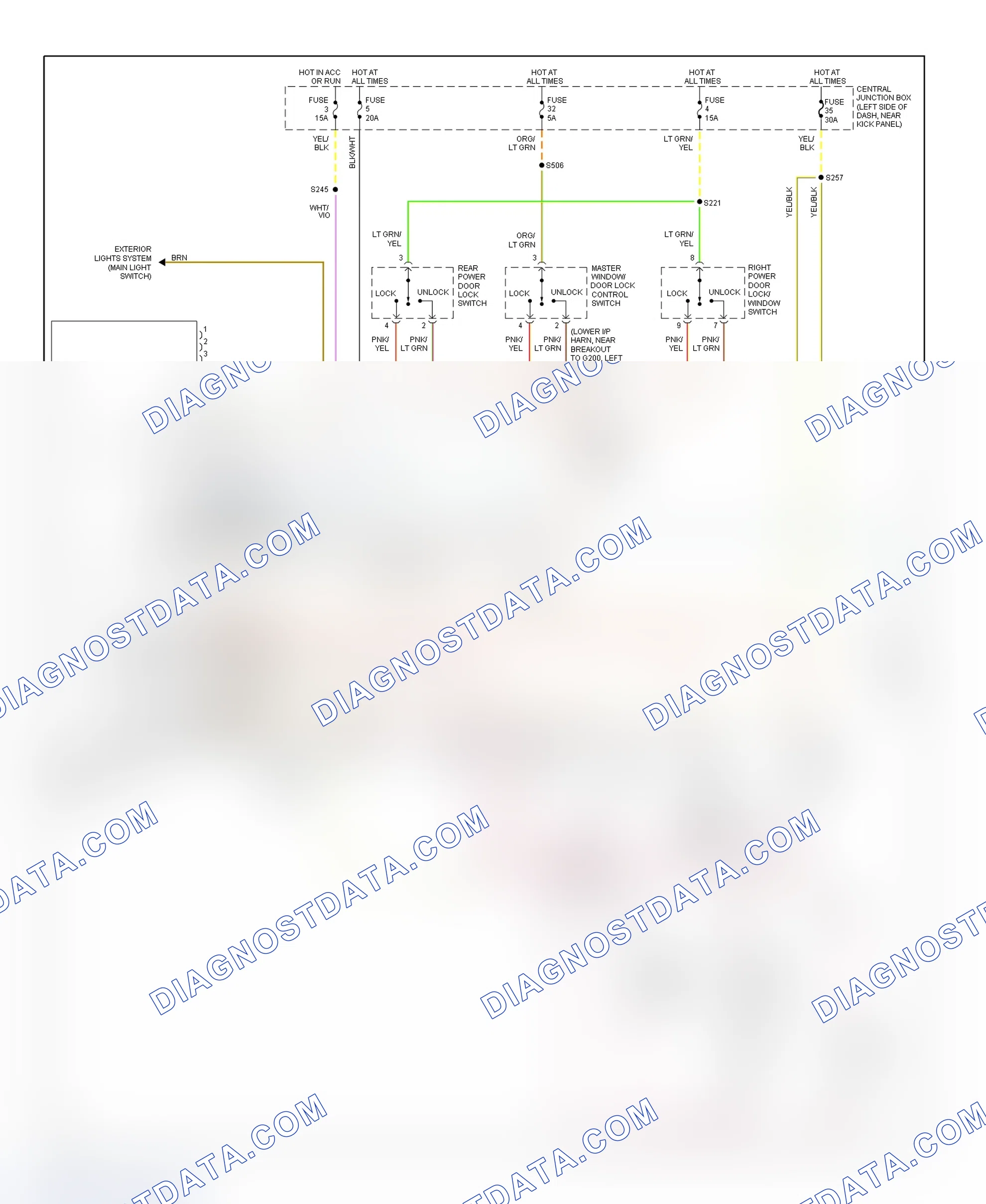 Scheme 24: Remote Keyless Entry System Wiring Diagram (Econoline - 2000)
