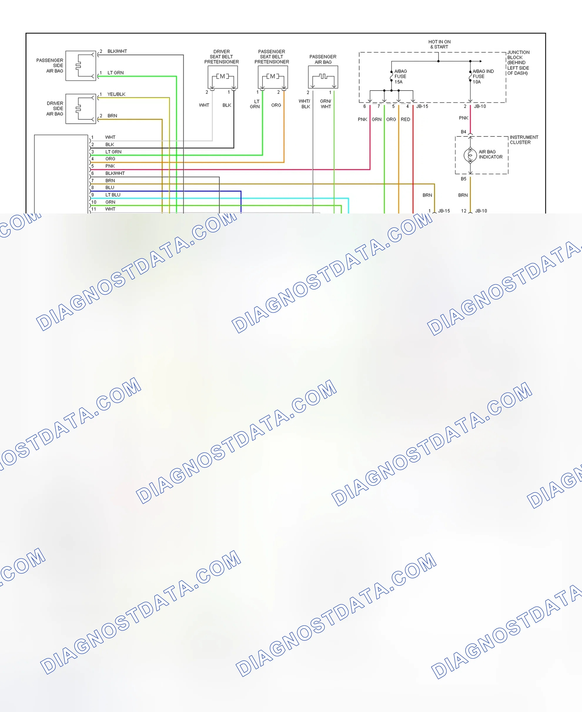 Scheme 1: Air Bag System Wiring Diagram (Optima & Magentis (Canadian))