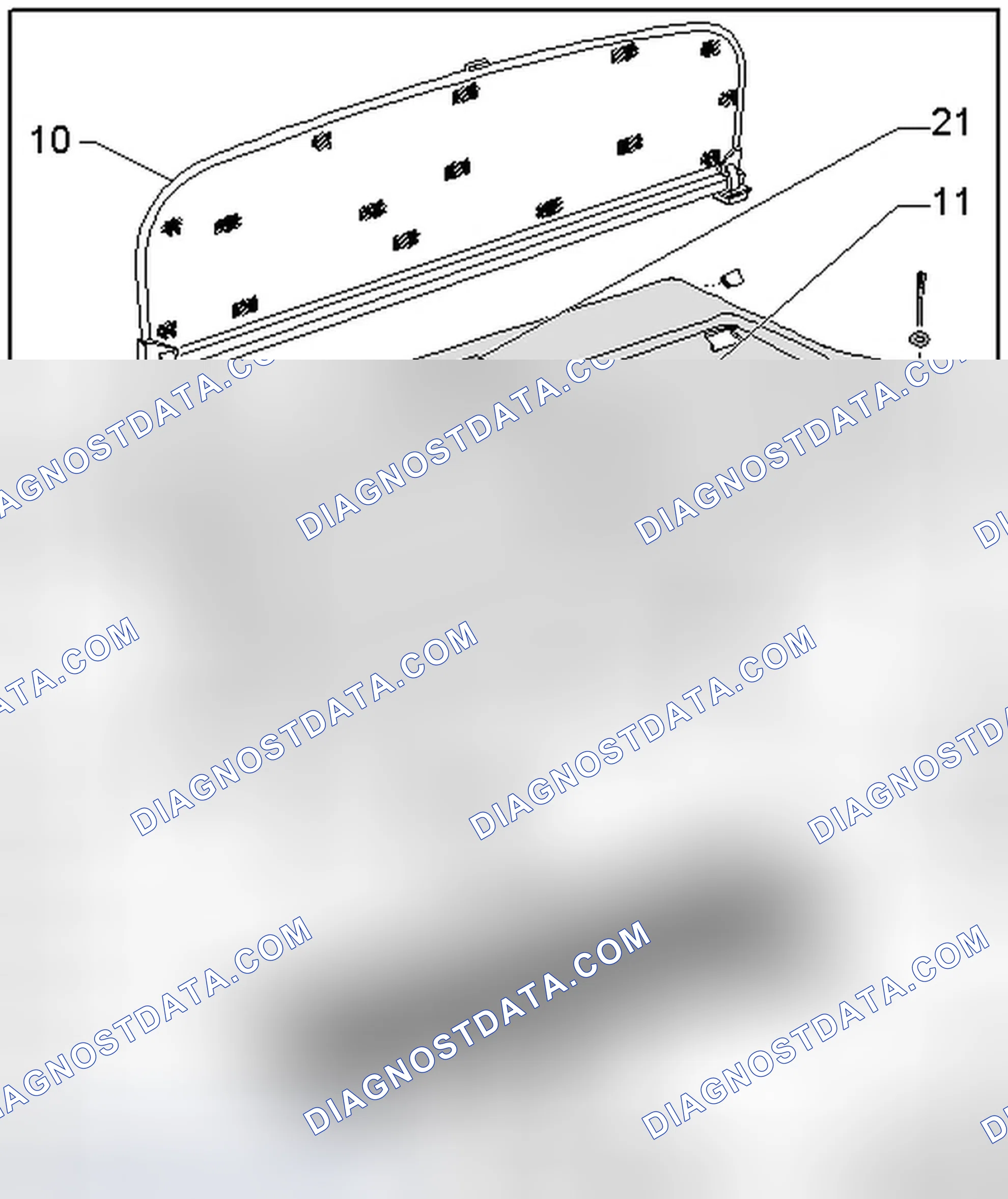 Scheme 21: REAR SHELF COMPONENT OVERVIEW