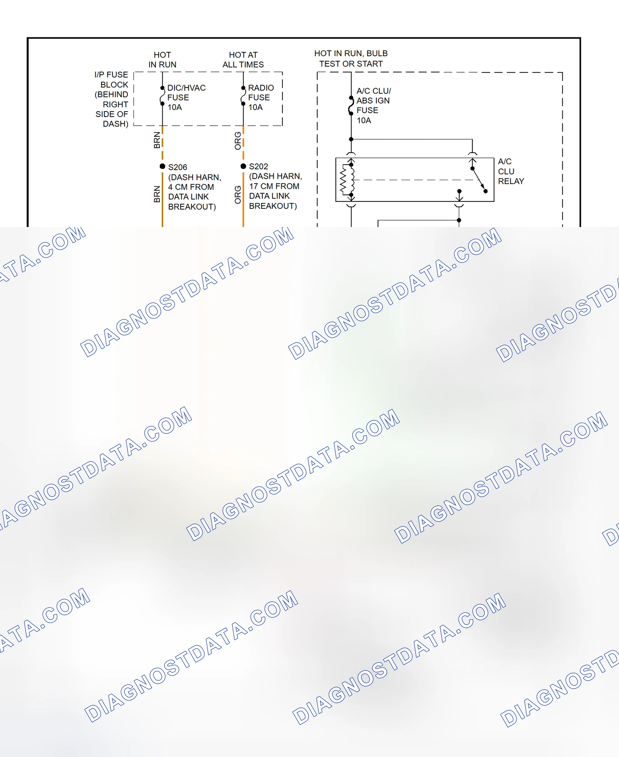 Scheme 28: A/C Compressor Clutch Control Circuit Wiring Diagram (2001 Grand Prix)