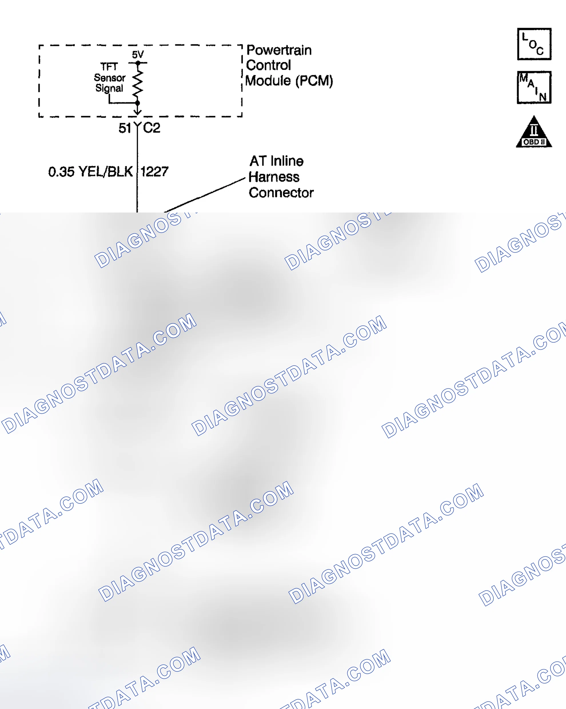Scheme 1000: DTC P0713: TFT Sensor Voltage High