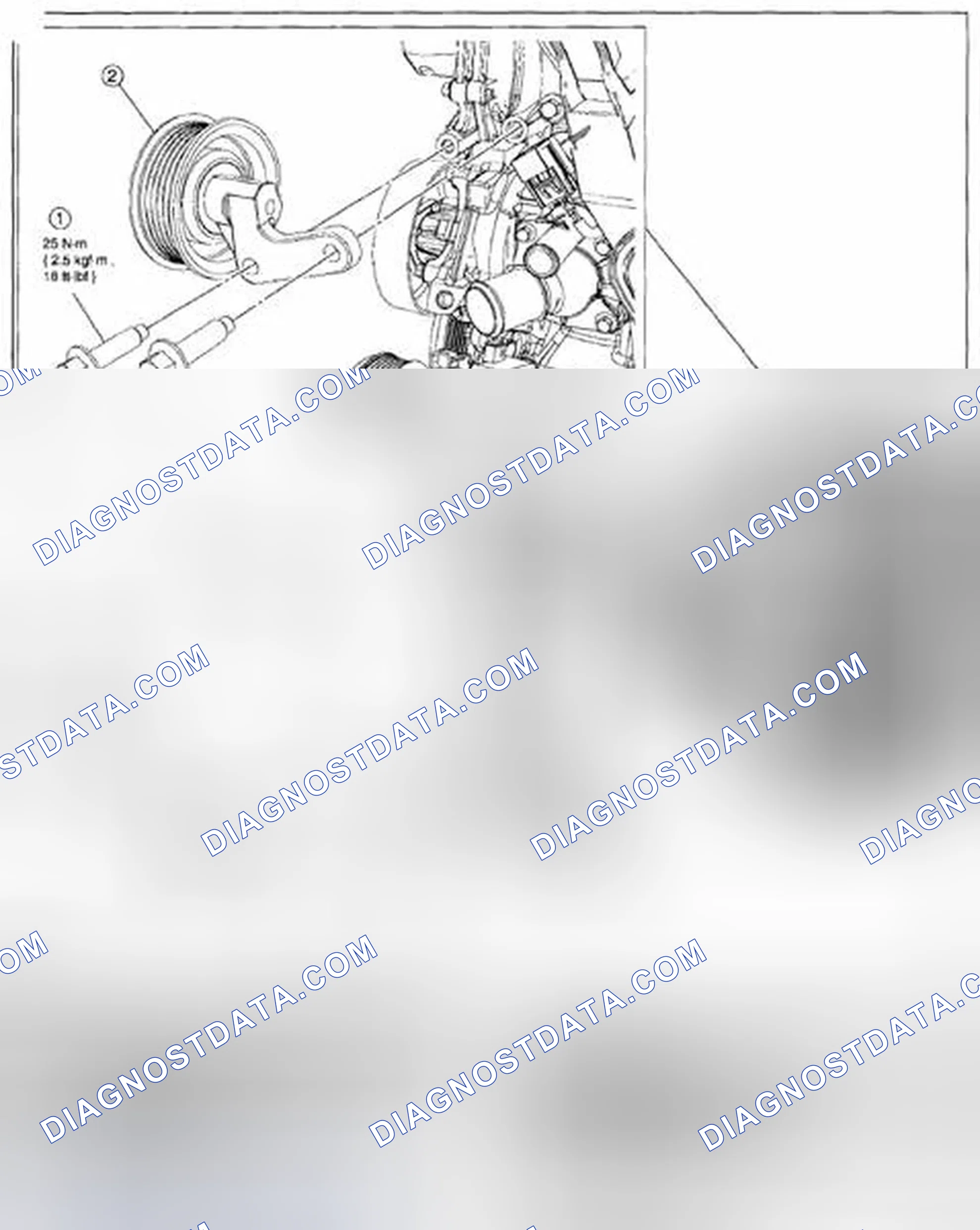 Scheme 62: ENGINE FRONT COVER REMOVAL/INSTALLATION - 2.5L