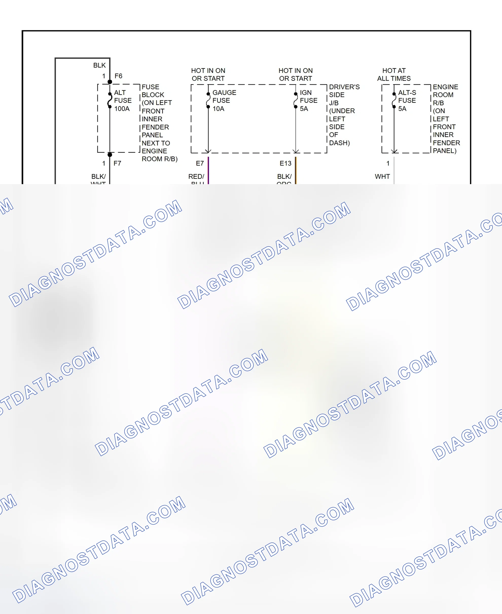 Scheme 11: Charging System Wiring Diagram (Tercel)