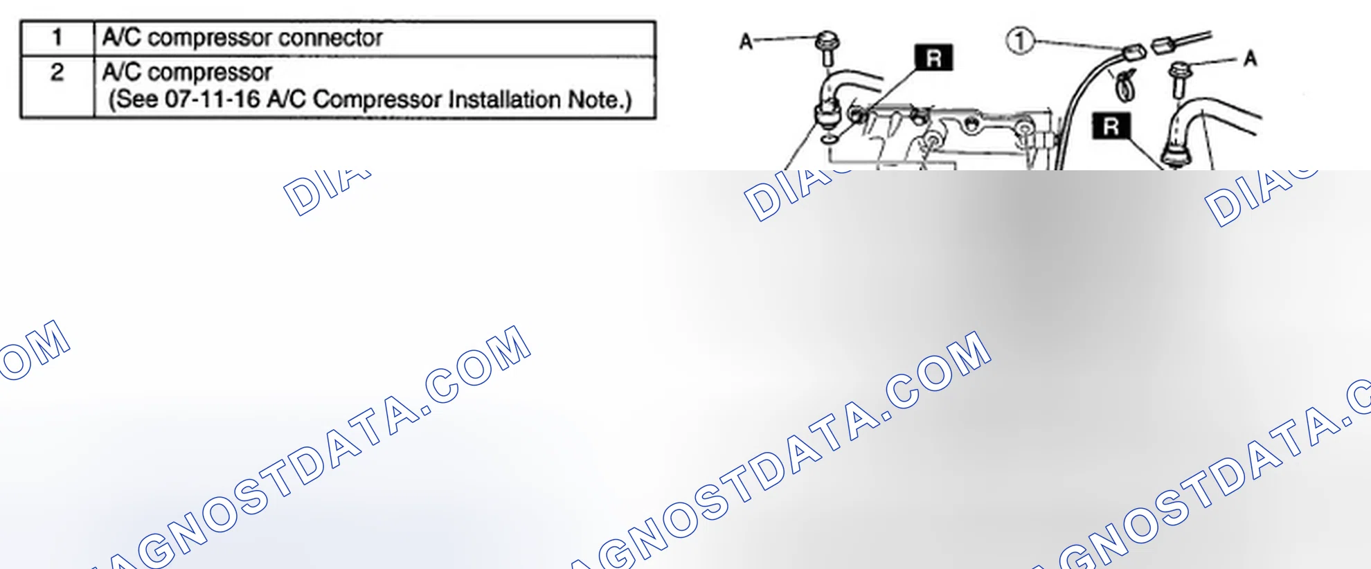 Scheme 141: A/C COMPRESSOR REMOVAL/INSTALLATION