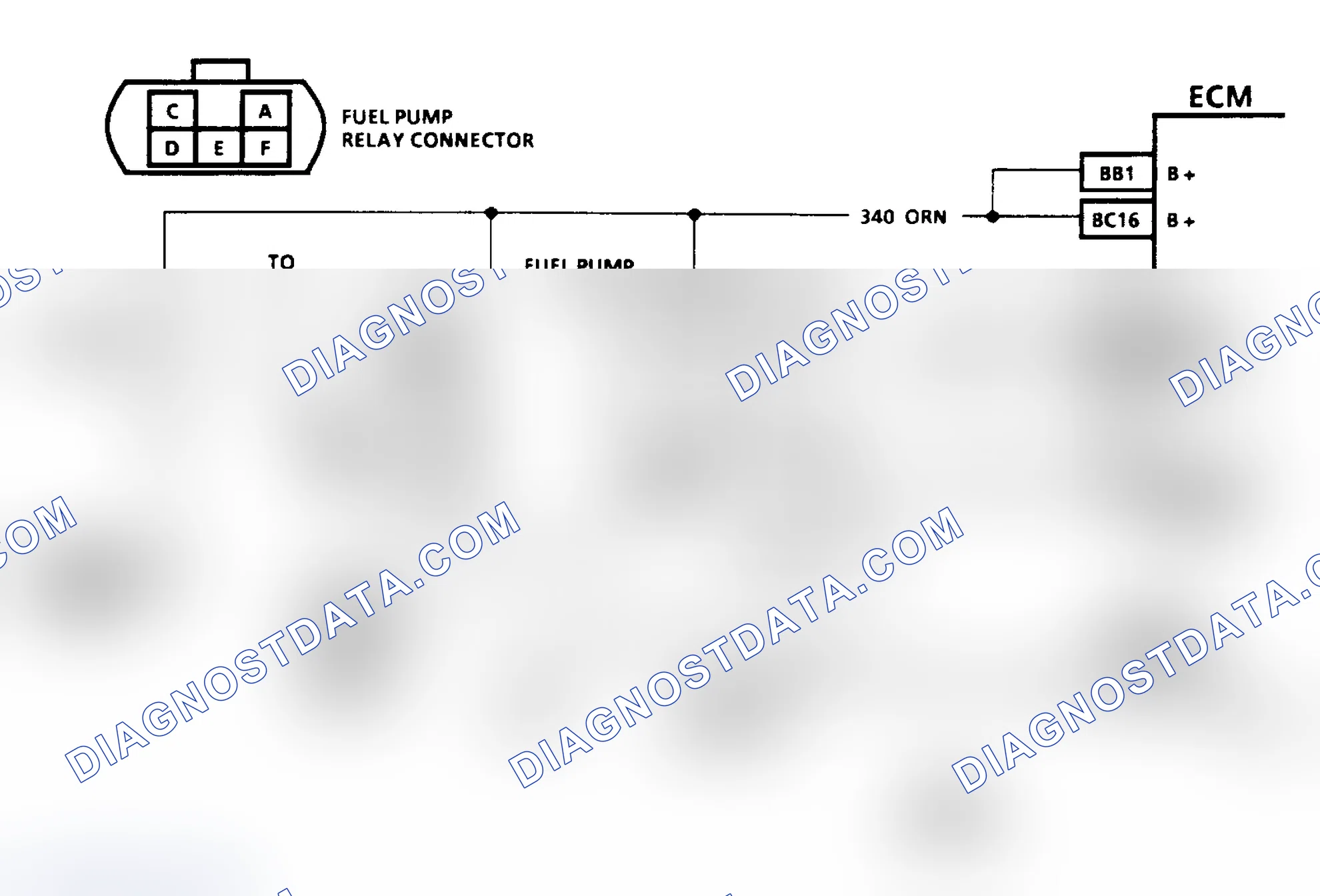 Scheme 279: Code 54, Schematic, L Body, Fuel Pump Voltage Low