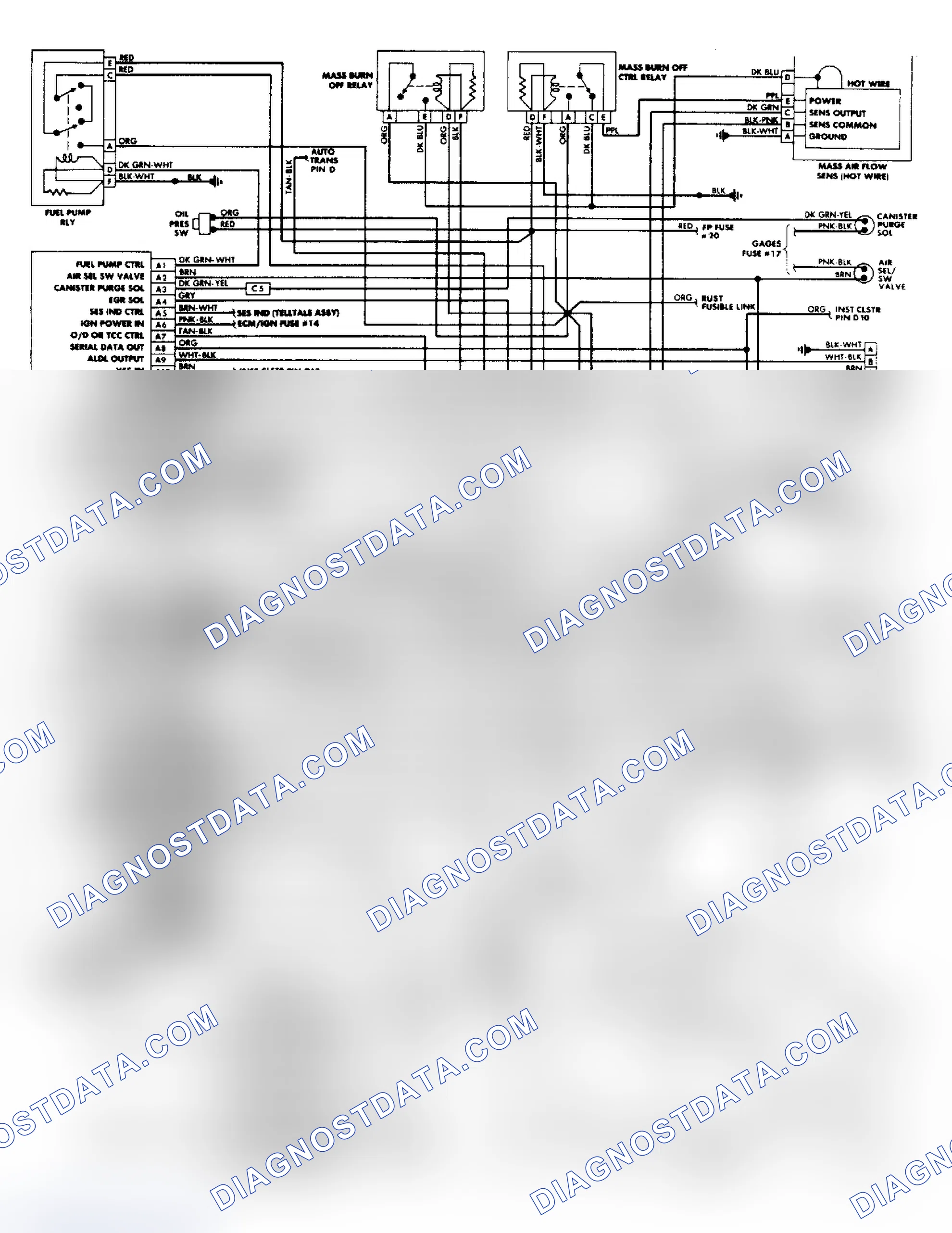 Scheme 29: 1988 Corvette 5.7L Fuel Injection Wiring Diagram