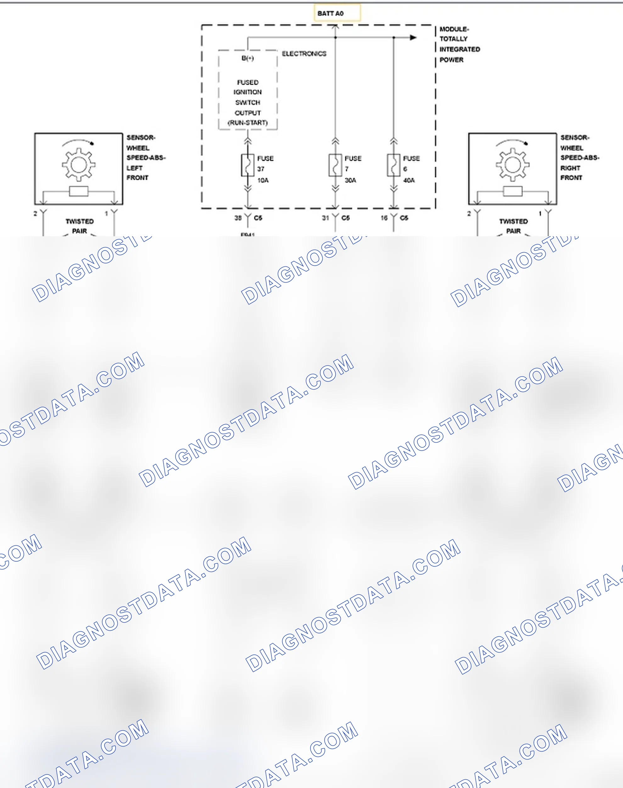 Scheme 14: C0031-1D-LEFT FRONT WHEEL SPEED SENSOR-CIRCUIT CURRENT OUT OF RANGE