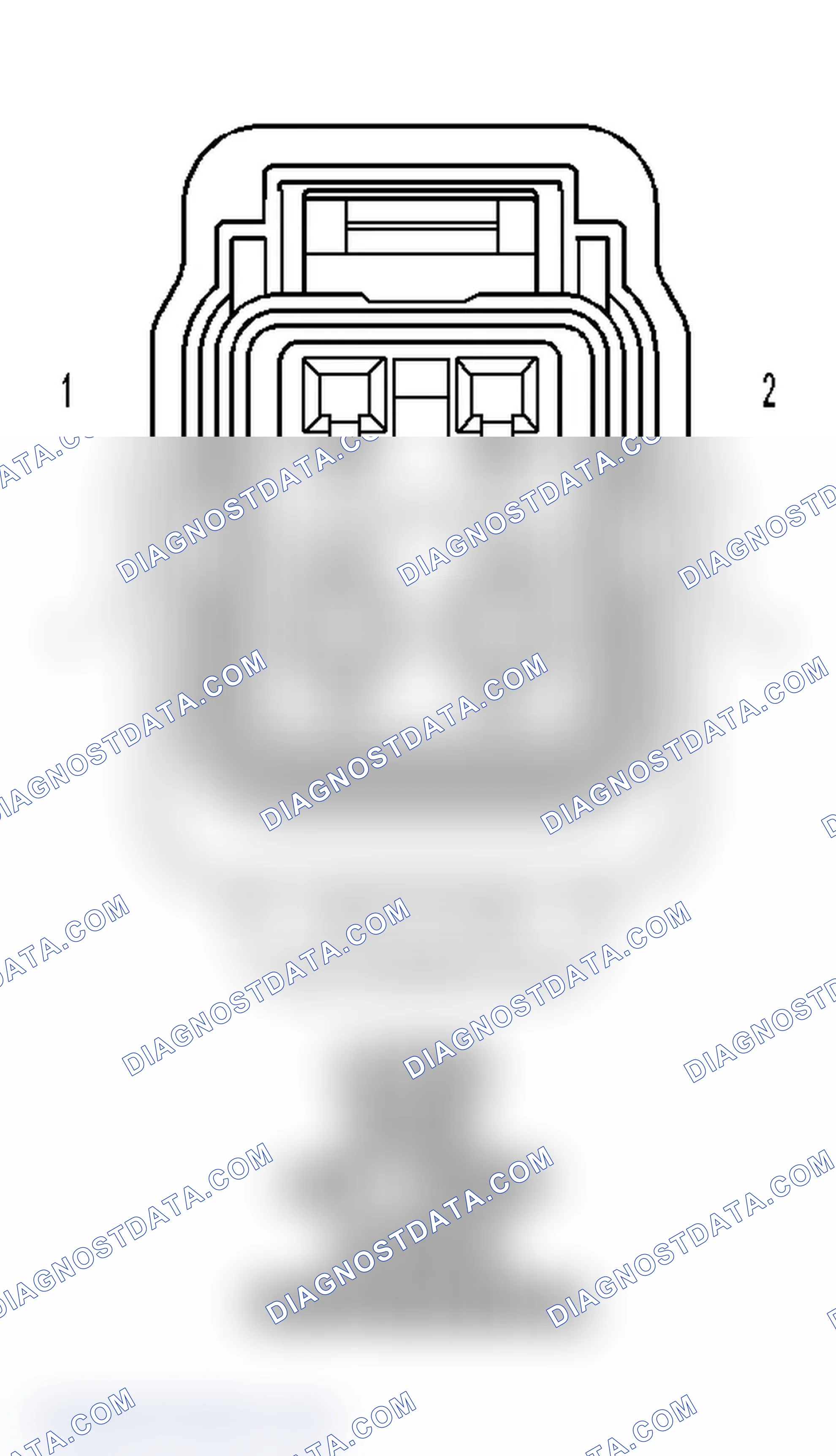 Scheme 29: Left Front Door Latch (Power Convenience) Connector End View