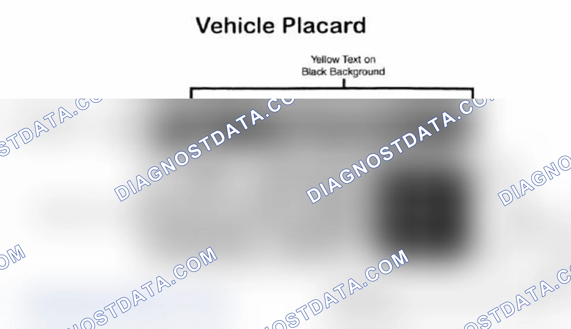 Scheme 28: Vehicle Tire Placard - Typical