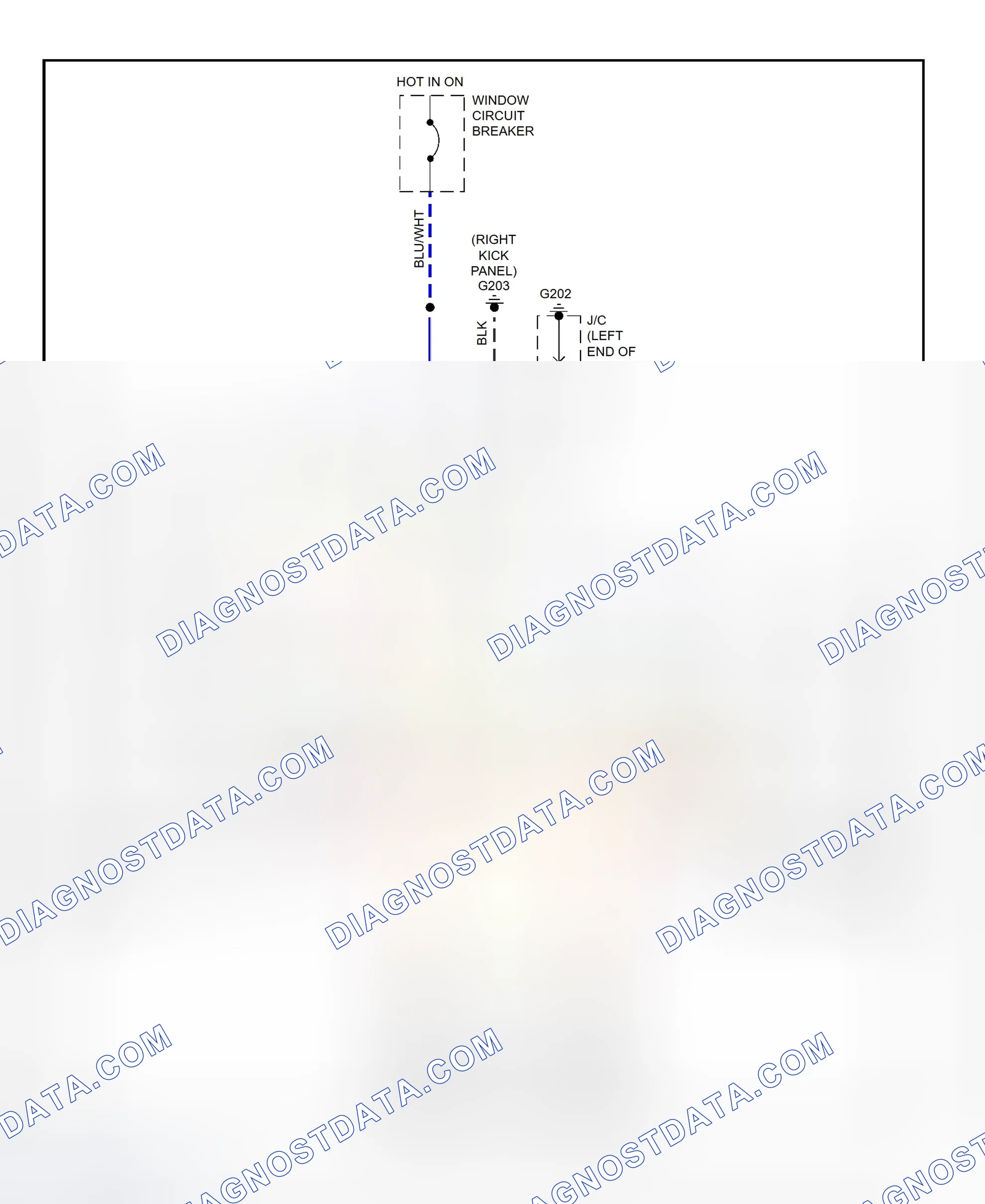 Scheme 2: Power Window System Wiring Diagram