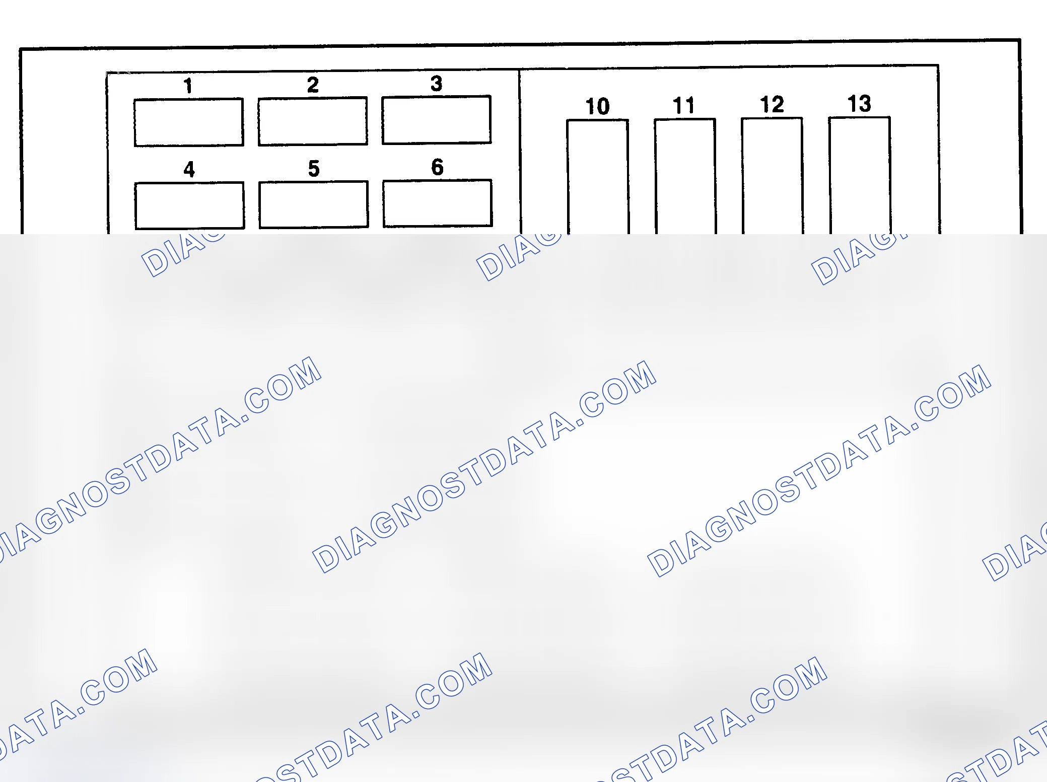 Scheme 17: UNDERHOOD FUSE & RELAY IDENTIFICATION (1995-96 CAPRICE)