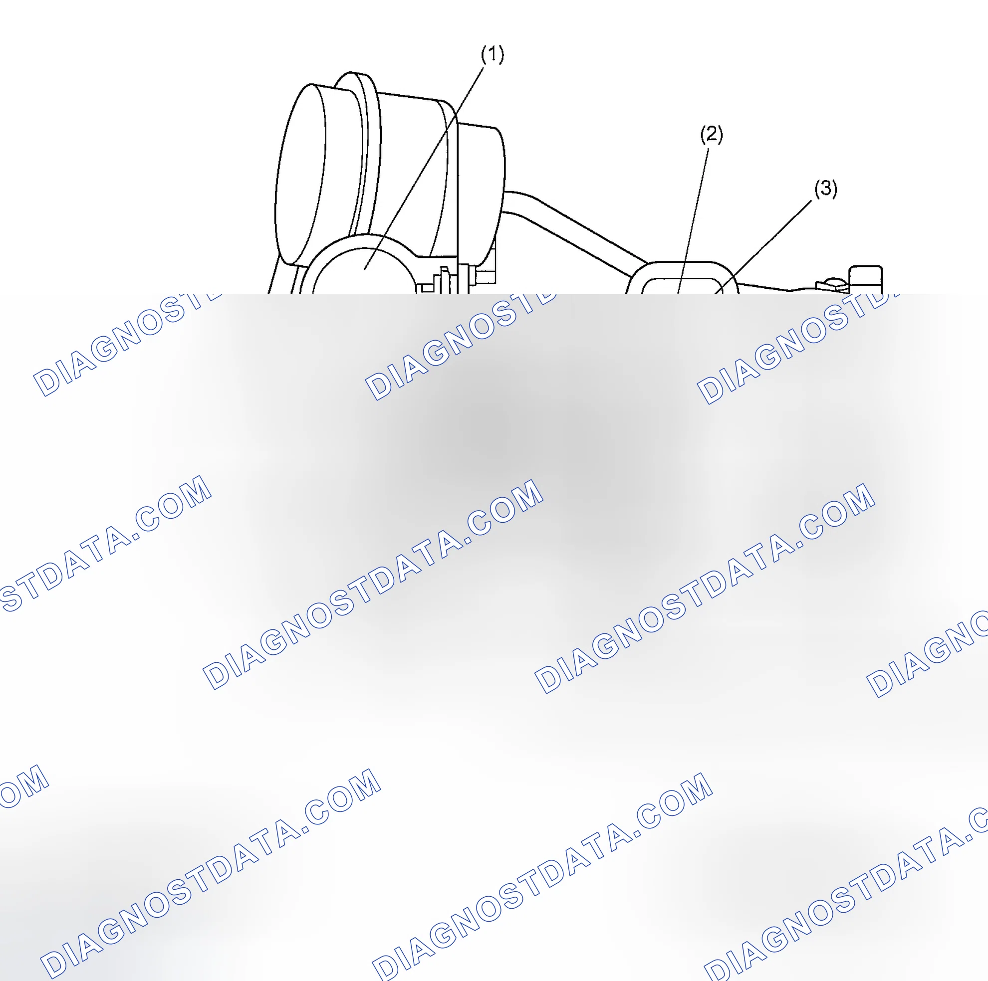 Scheme 583: LUBRICATION OF TURBOCHARGER