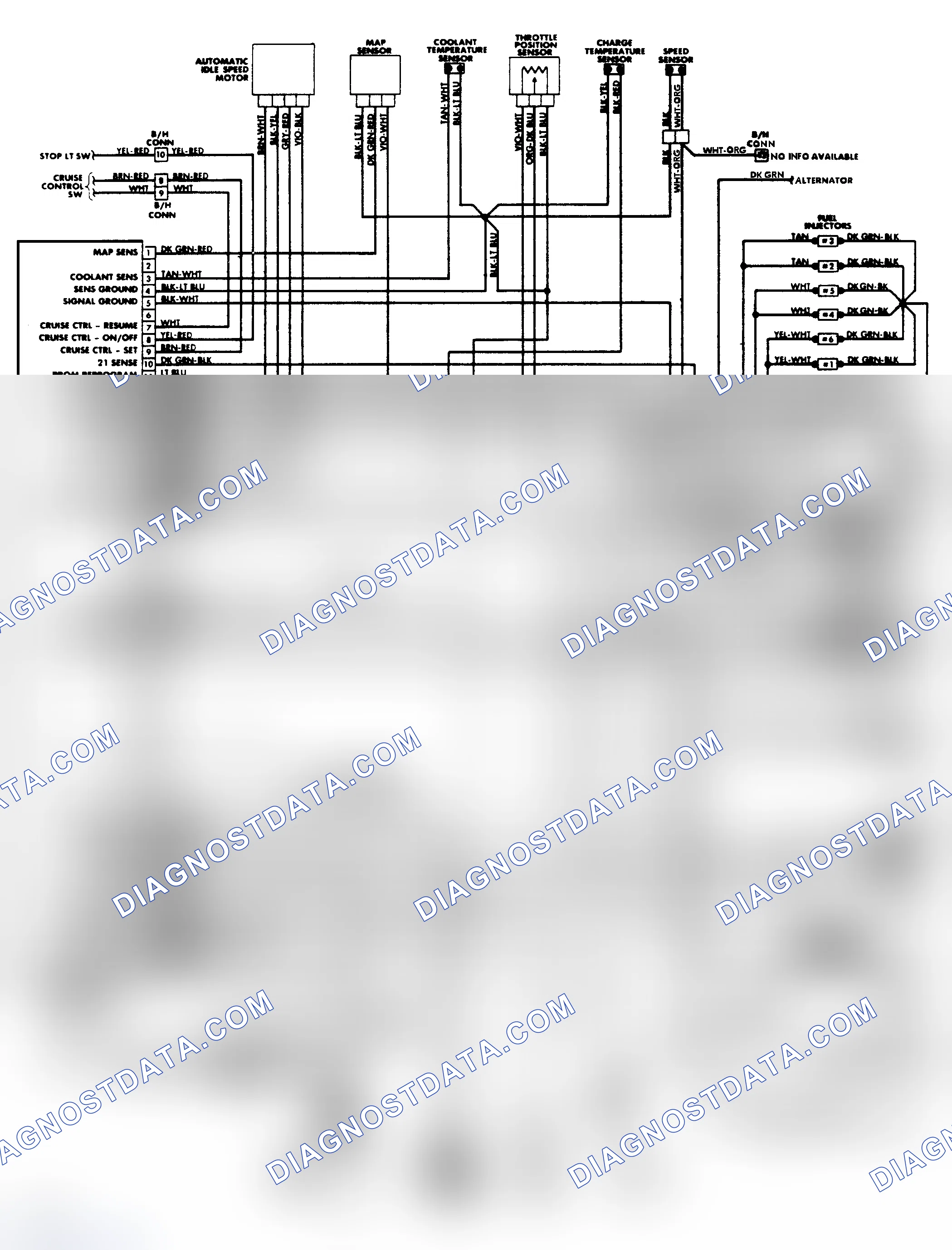 Scheme 264: Caravan, Mini Ram Van & Voyager 3.0L Wiring Diagram