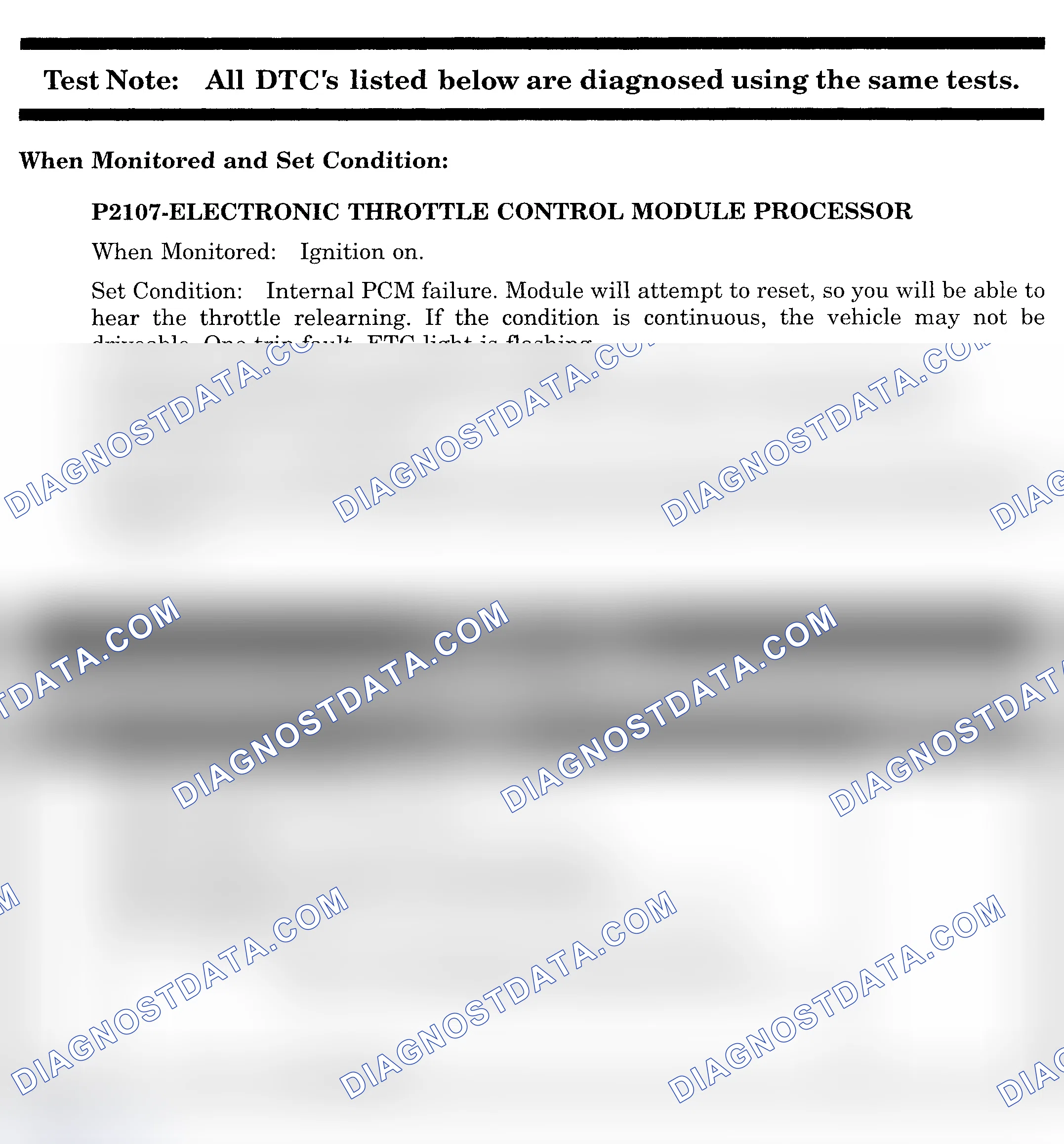 Scheme 692: DTC P2107: ELECTRONIC THROTTLE CONTROL MODULE PROCESSOR