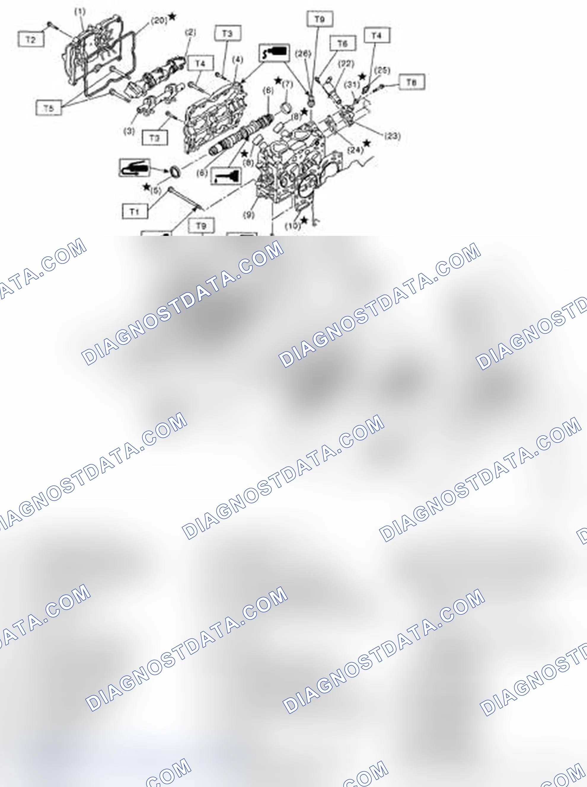 Scheme 42: Exploded View Of Cylinder Head And Camshaft With Torque Specifications