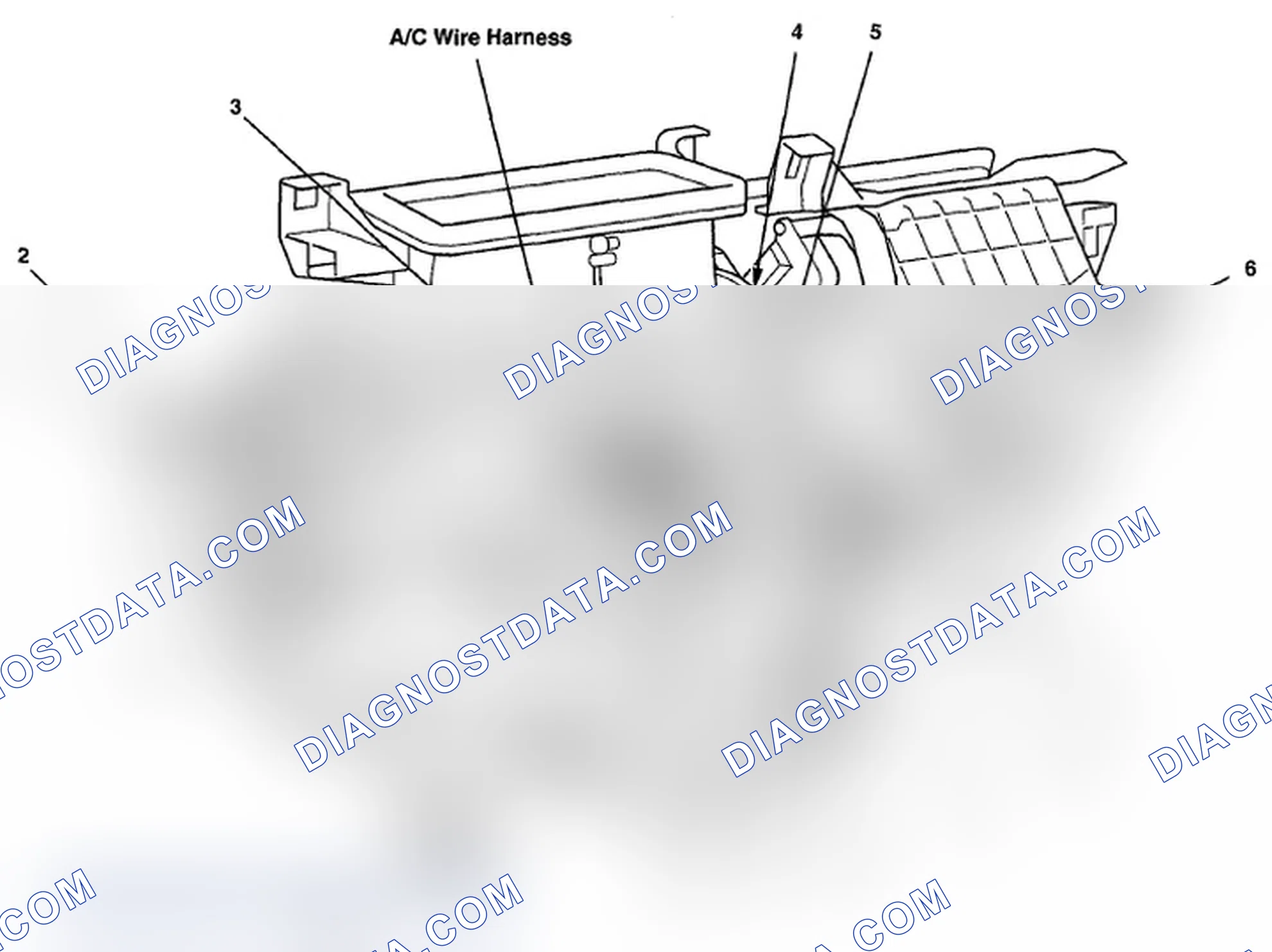 Scheme 544: Identifying A/C Wire Harness (Page 203-67)