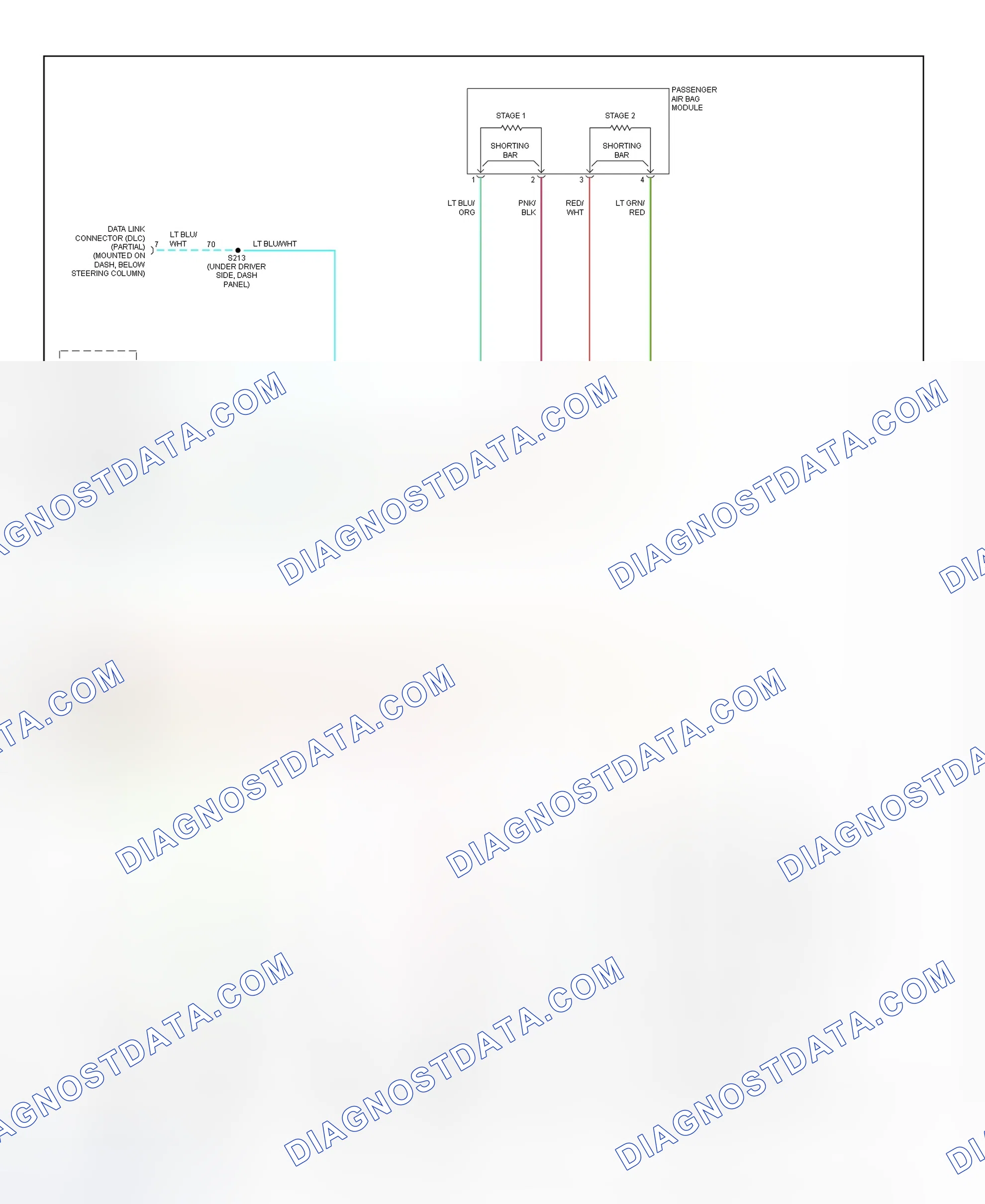 Scheme 54: Air Bag System Wiring Diagram (Sable & Taurus-2 Of 2)