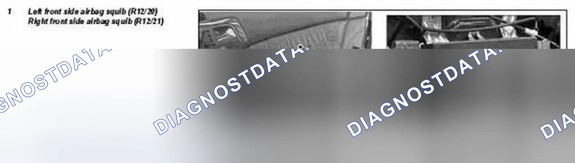Fig. 90: Identifying Driver/Passenger Side Airbags Location