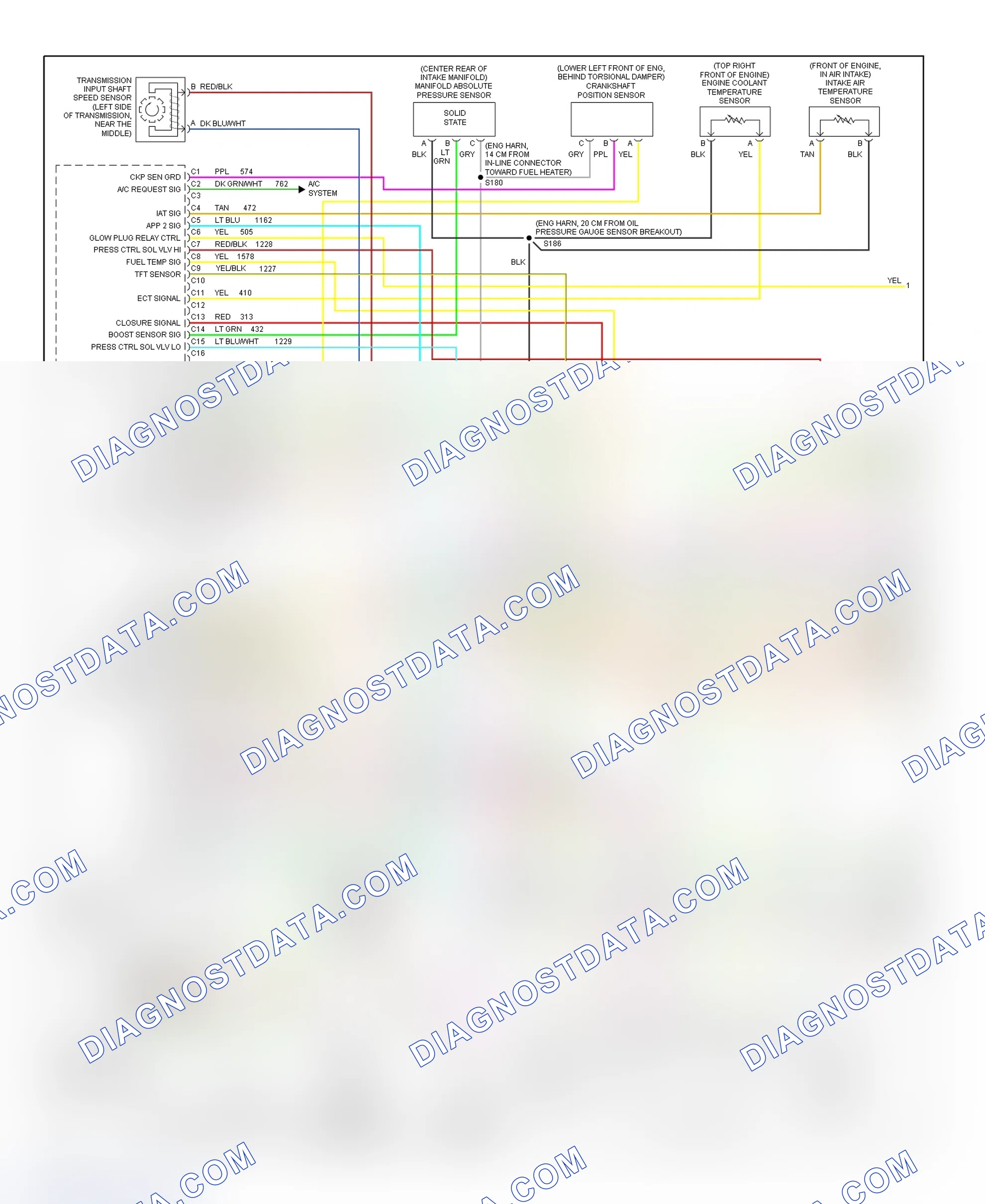 Scheme 95: PCM Wiring Diagram (Forward Control - Commercial Chassis - 6.5L VIN F - 1 Of 4)