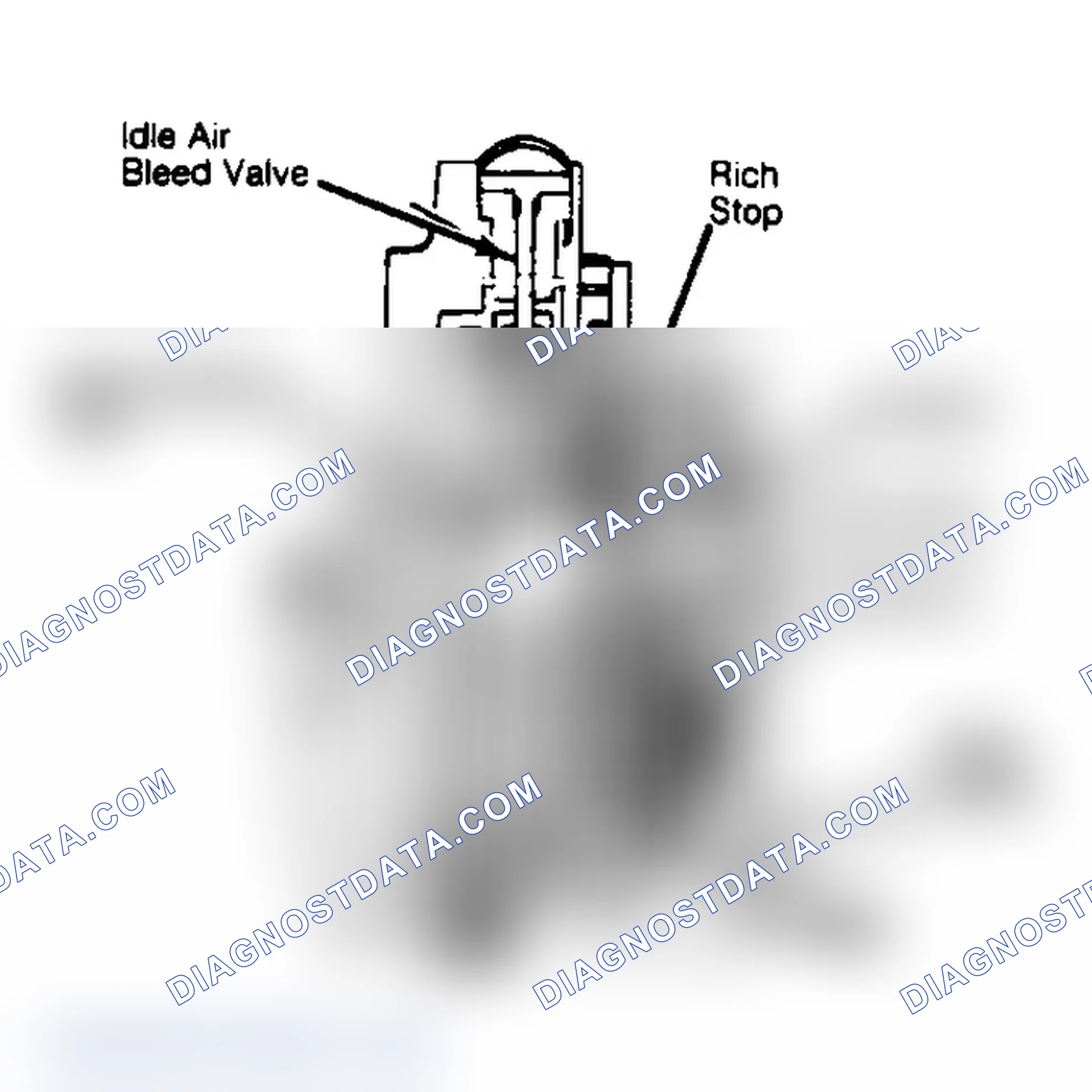 Scheme 2: Sectional View of Mixture Control Solenoid M4ME 4-bbl. carb. shown, E2SE 2-bbl. models similar.