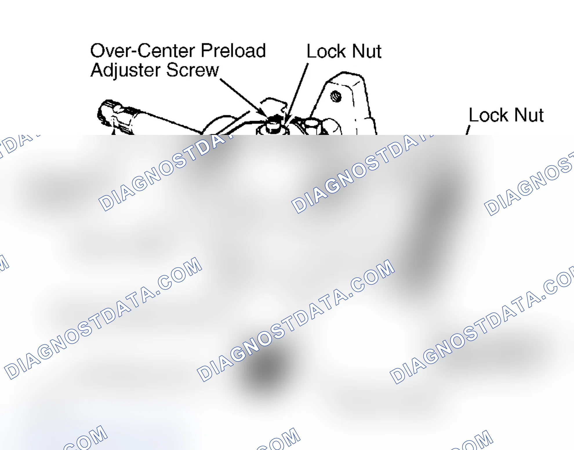 Scheme 1: Adjustment Points for Steering Gear. Worm bearing preload must be adjusted before over-center preload.