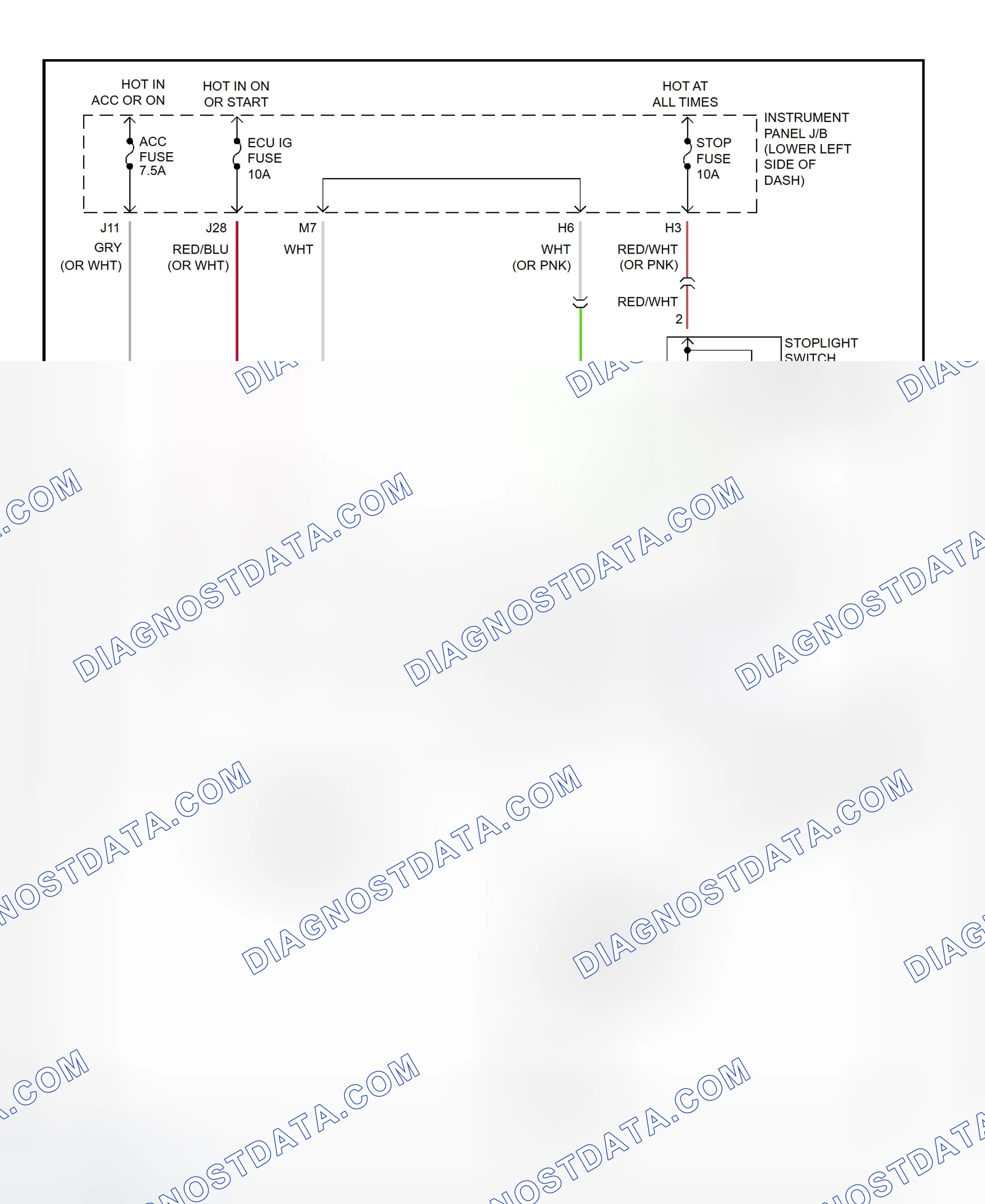 Scheme 303: Shift Interlock System Wiring Diagram (2002 - Toyota RAV4)