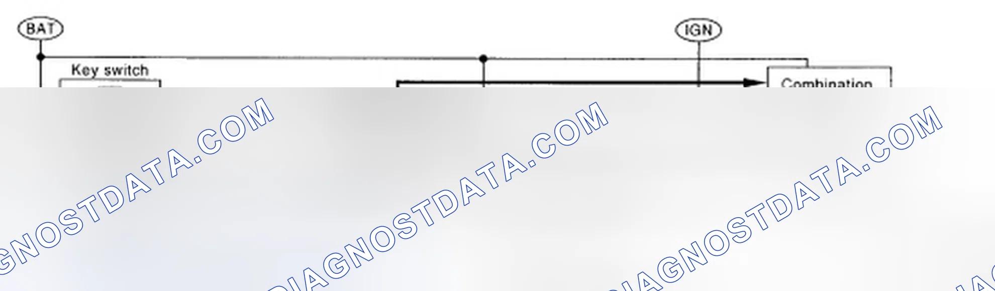 Scheme 40: KEY WARNING CHIME (WITH INTELLIGENT KEY): System Diagram