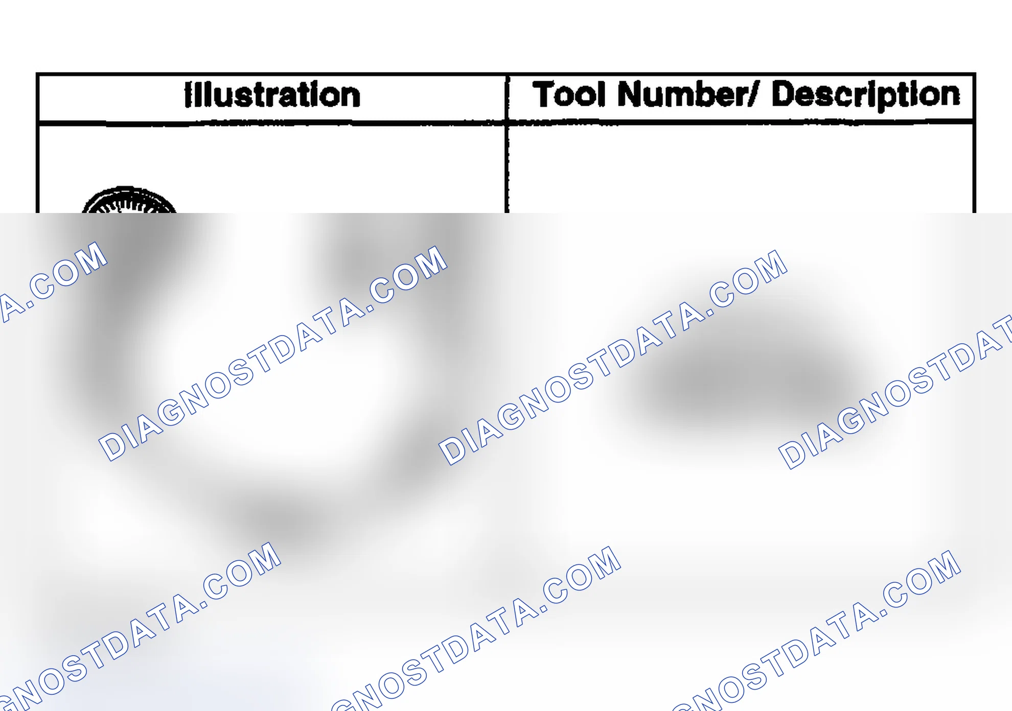 Scheme 50: SPECIAL TOOLS & EQUIPMENT