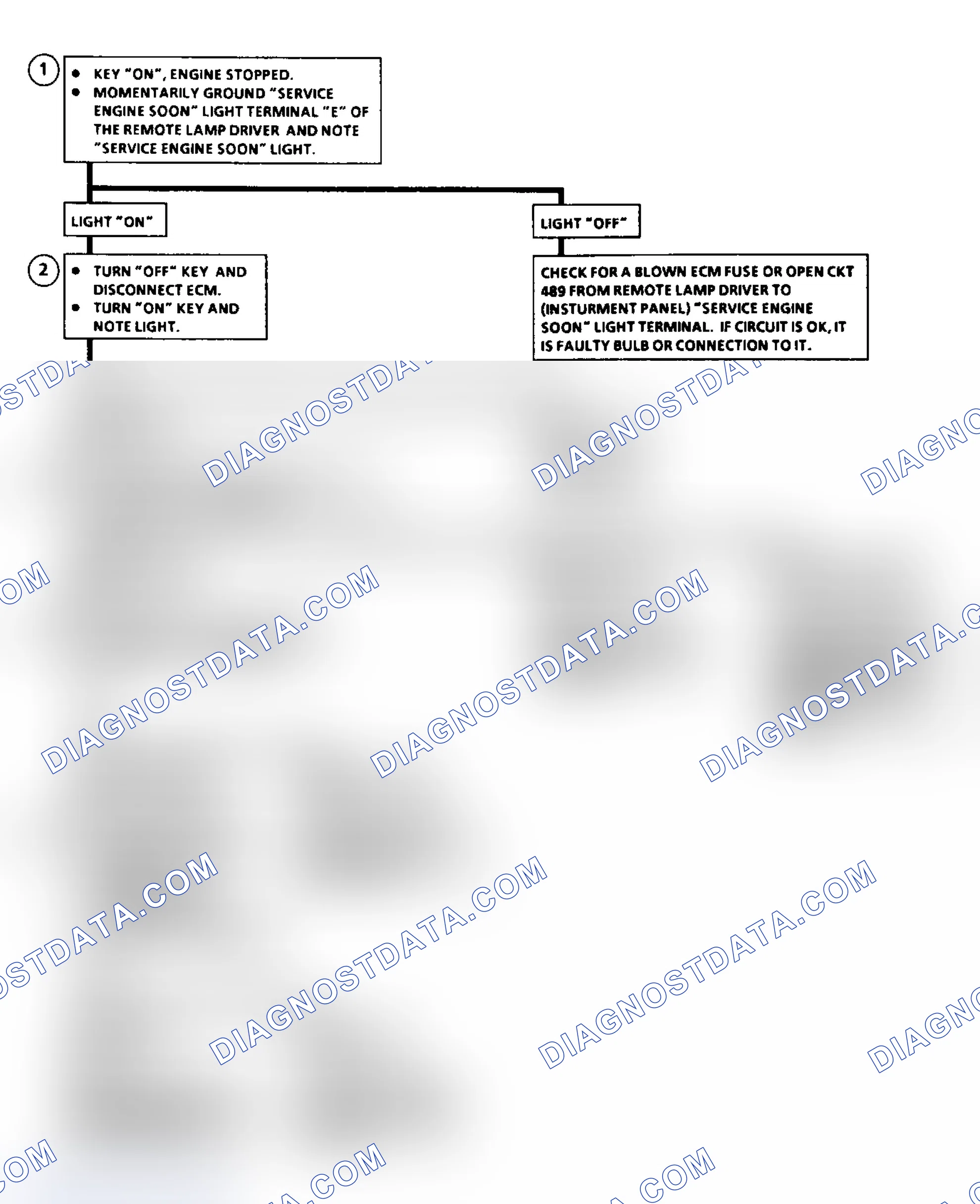 Scheme 31: Flow Chart Service Engine Soon Light Inop.