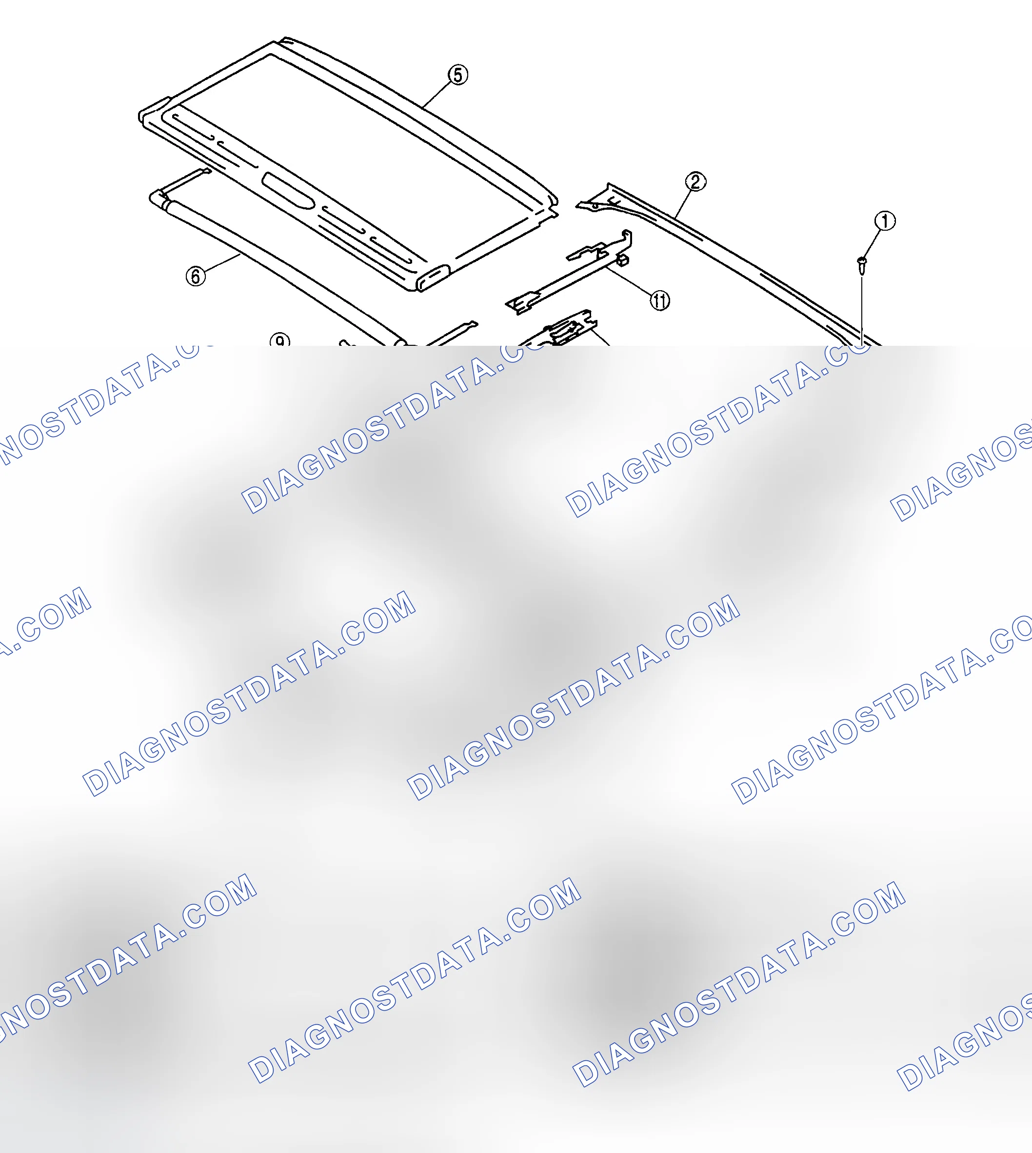Scheme 7: SUNROOF UNIT DISASSEMBLY/ASSEMBLY