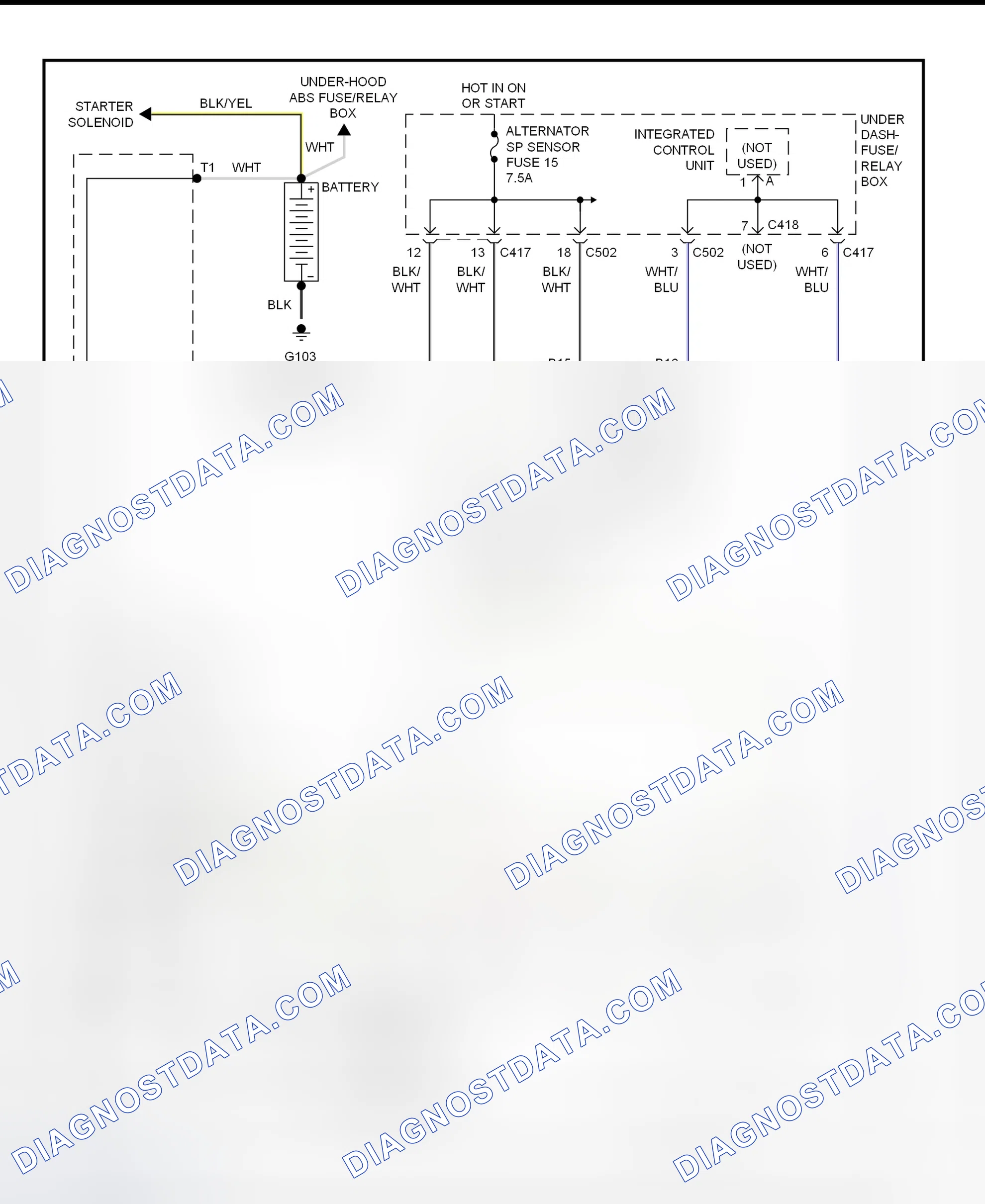 Scheme 3: Charging System Wiring Diagram (CR-V)