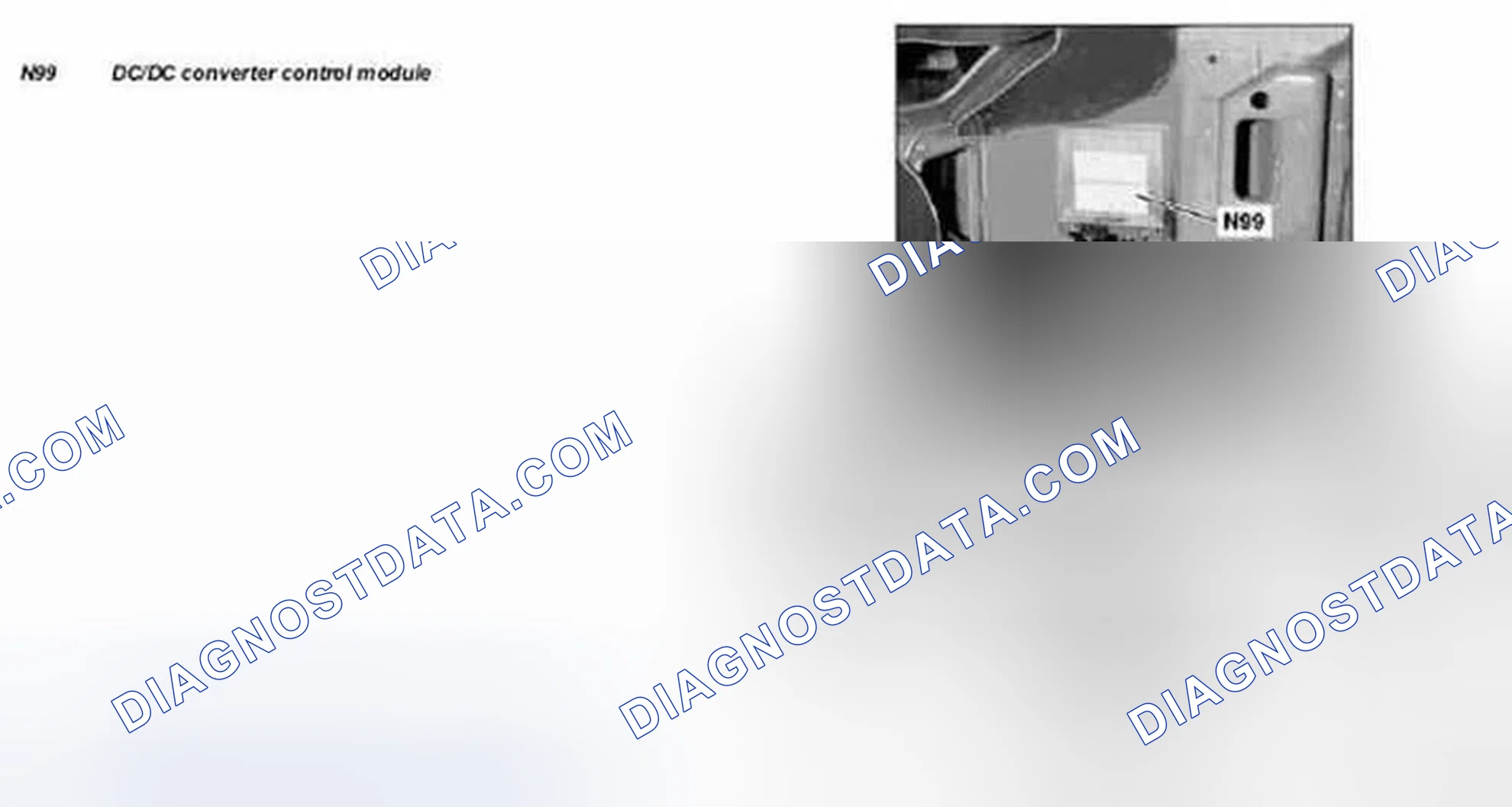 Scheme 19: Identifying DC/DC Converter Control Module Location - Shown On Model 220