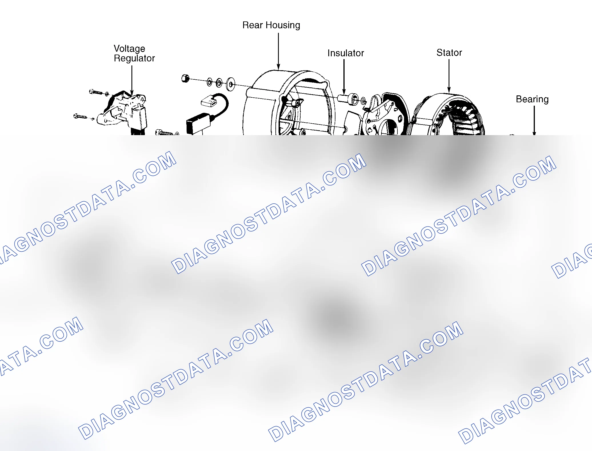 Scheme 1: Exploded View Of Bosch 110-Amp Generator