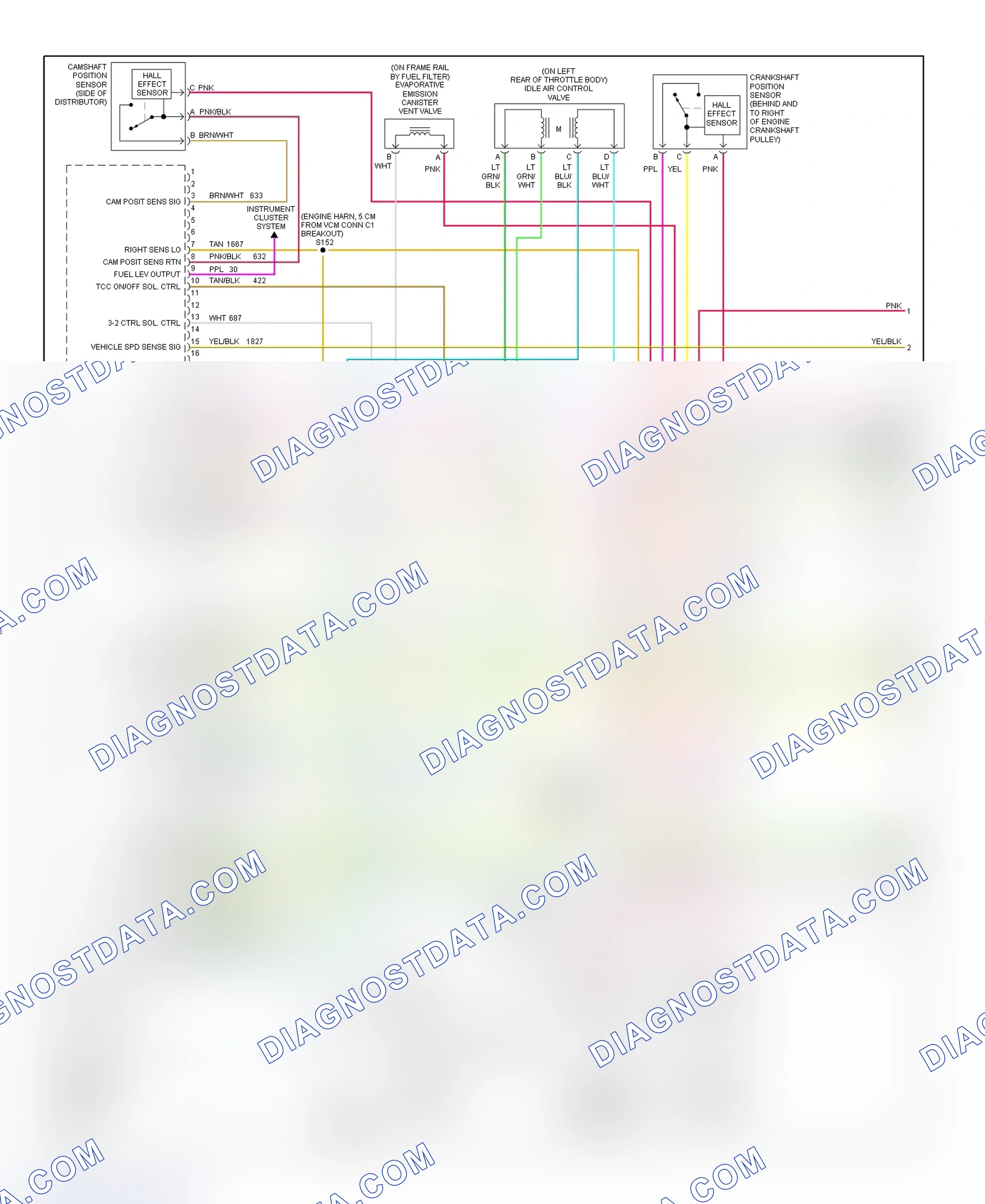 Scheme 7: PCM Wiring Diagram (Astro & Safari - 4.3L - 1 Of 4)
