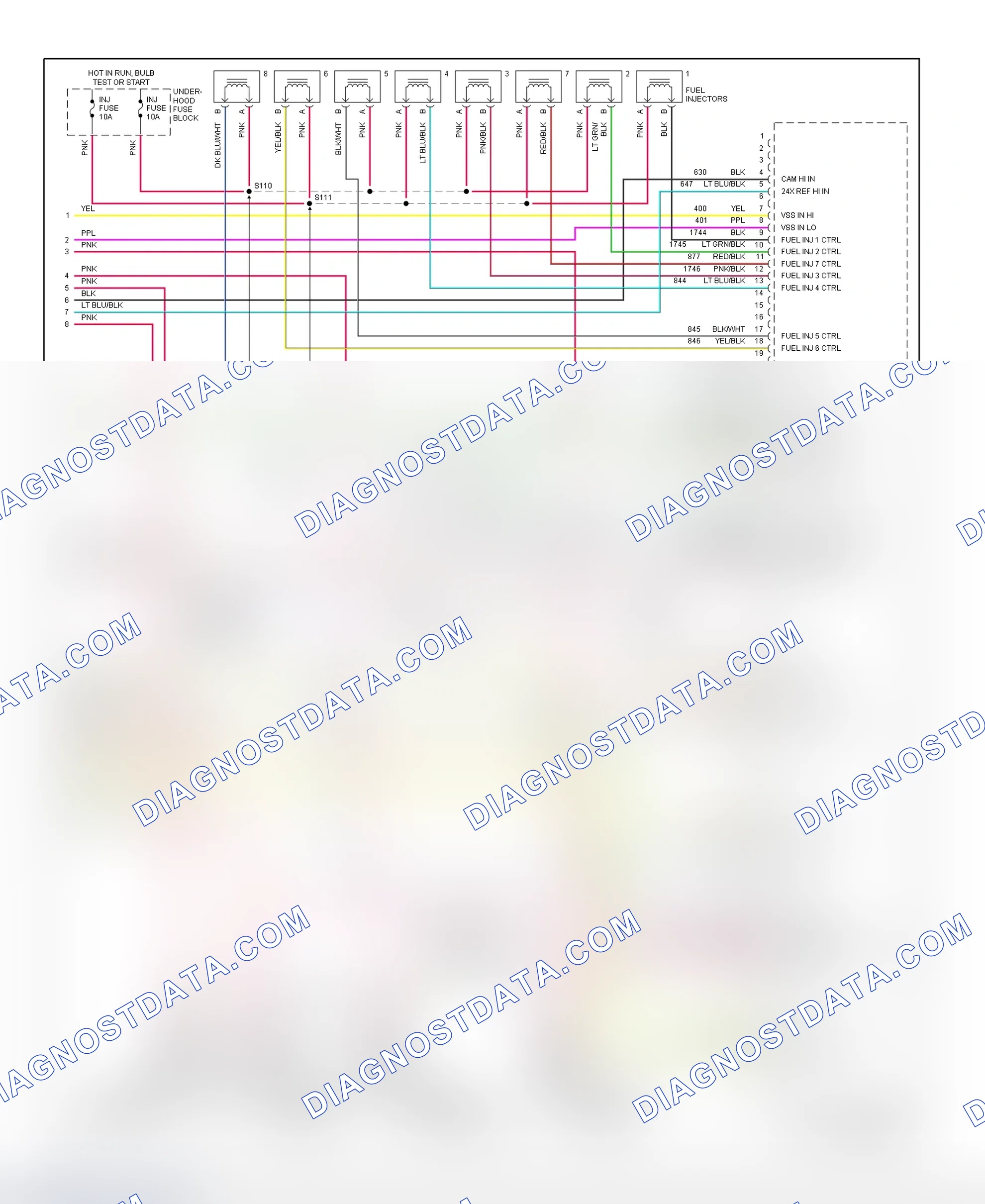 Scheme 74: PCM Wiring Diagram (DeVille & Eldorado - 4.6L - 4 Of 4)
