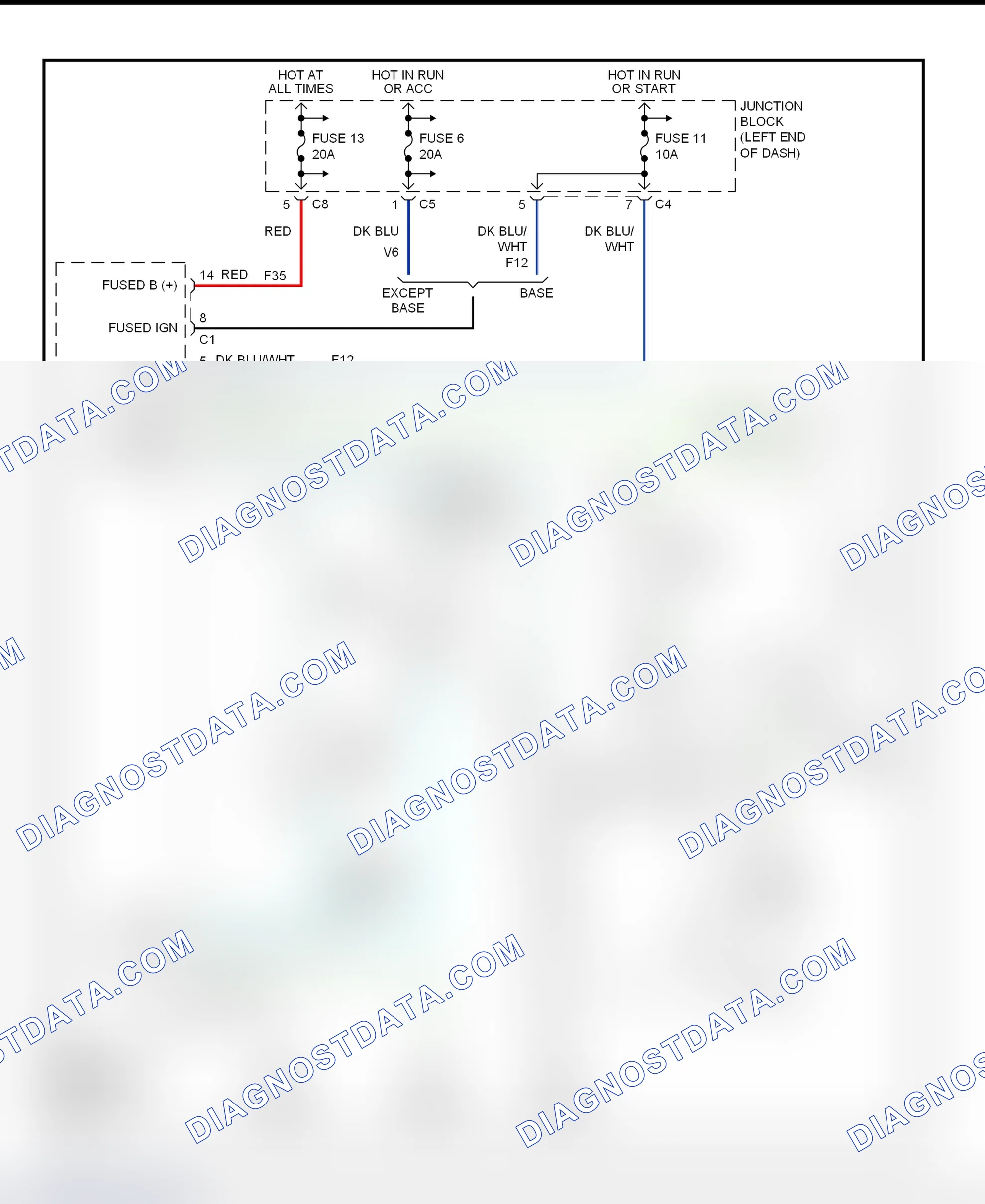 Fig. 5: Warning Systems Wiring Diagram (Dakota)