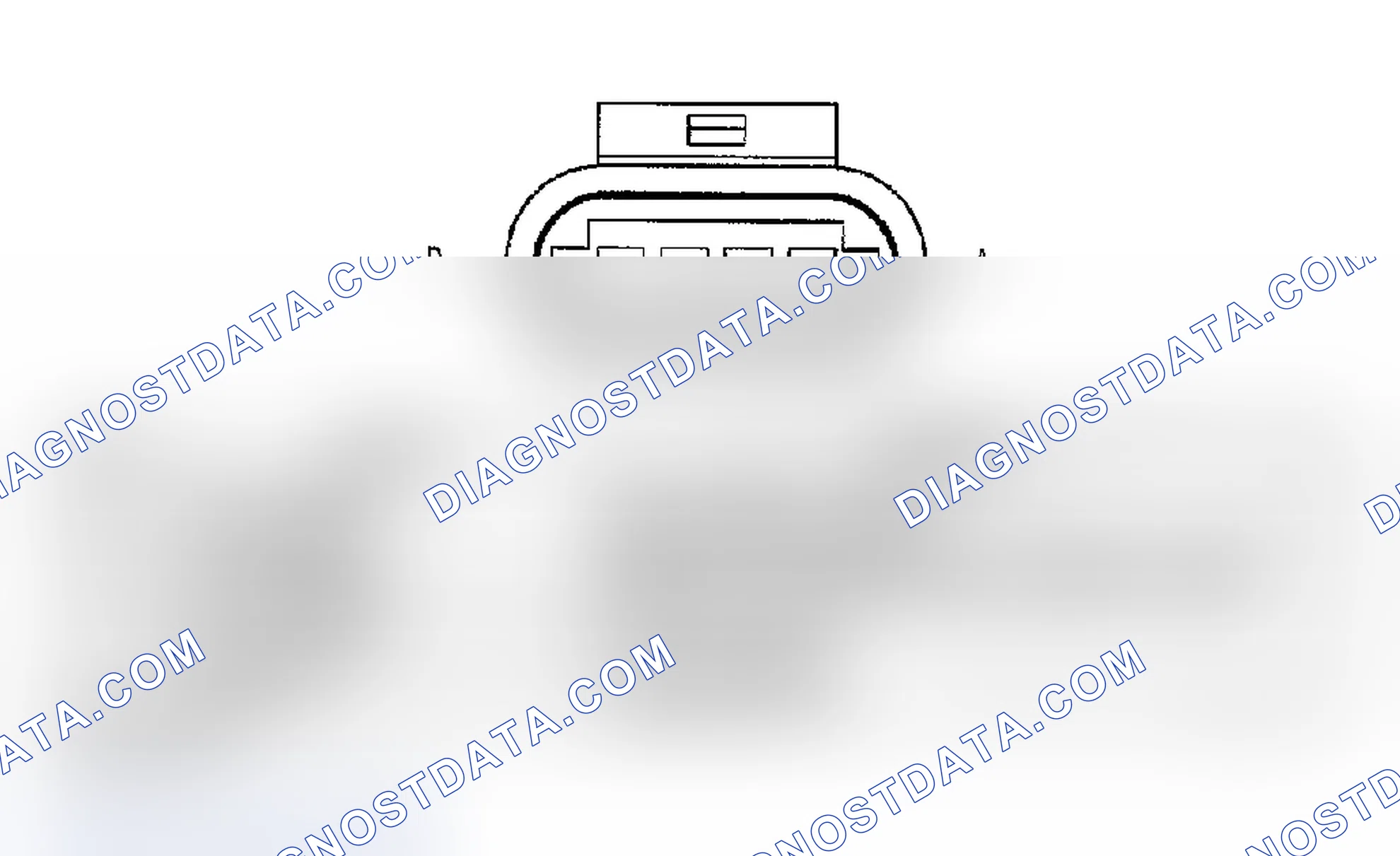 Scheme 788: AIR TEMPERATURE/MANIFOLD ABSOLUTE PRESSURE SENSOR CONNECTOR END VIEW