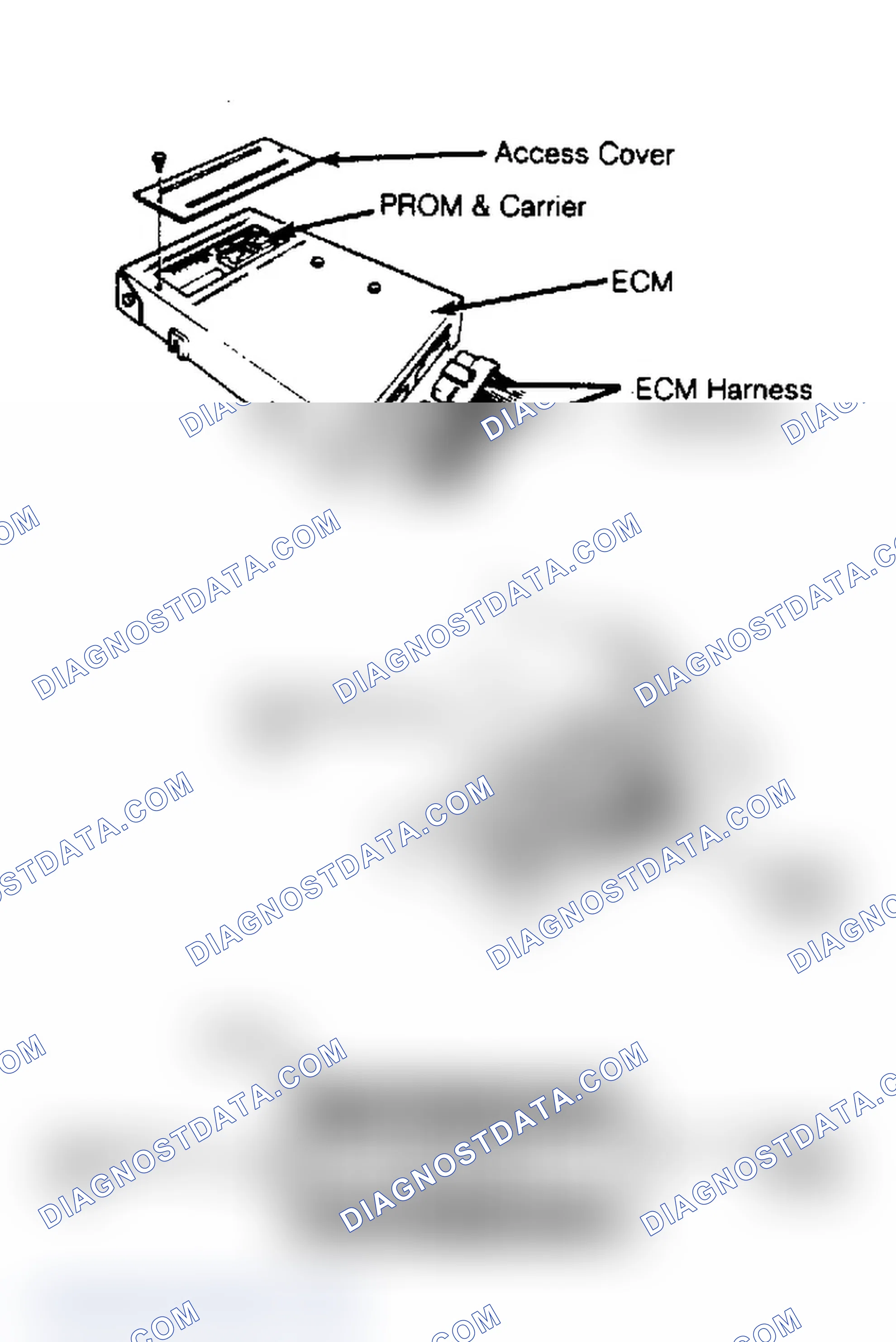 Scheme 1: Replacing PROM in Electronic Control Module Always use PROM removal tool when replacing PROM.