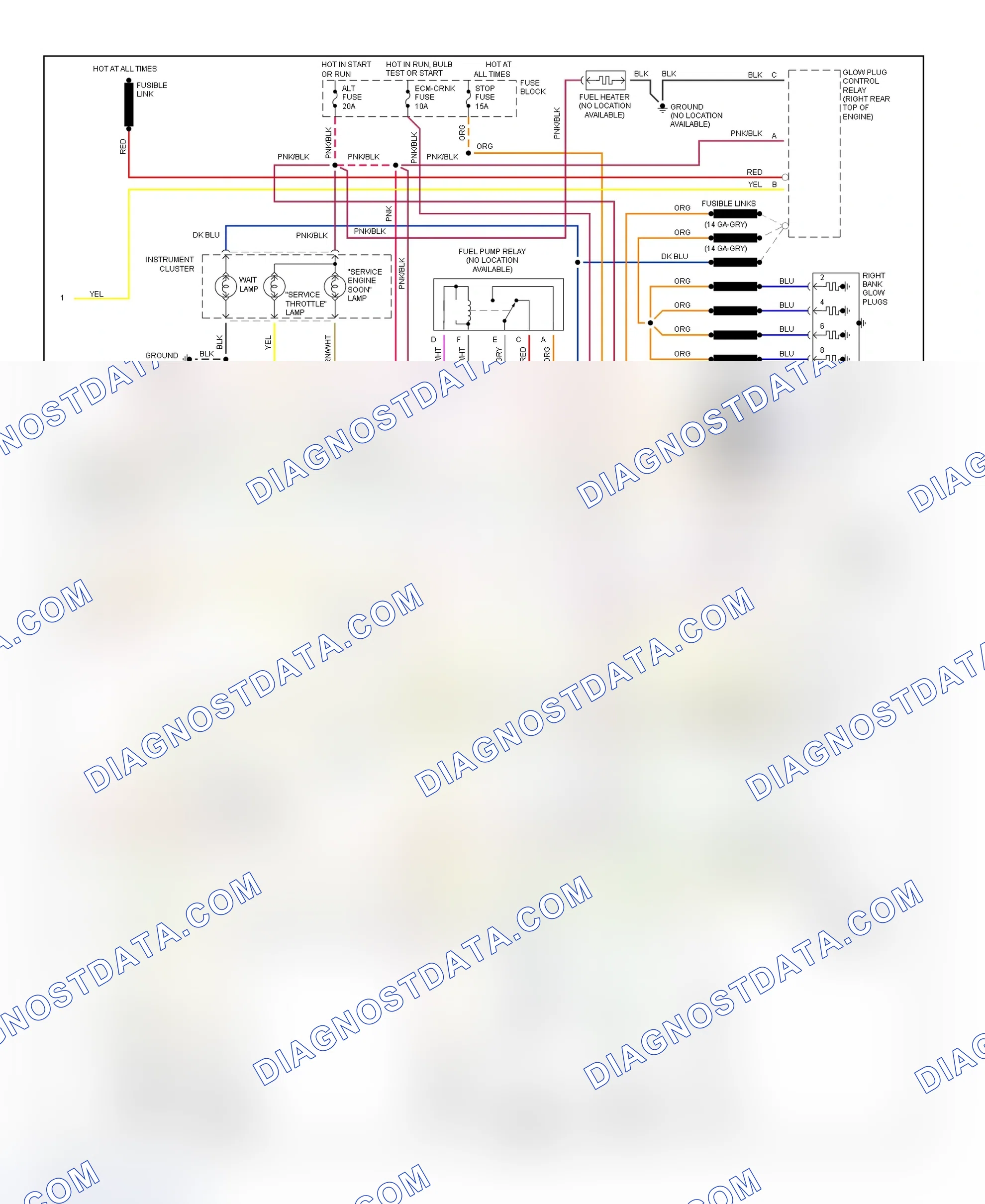 Scheme 596: Wiring Diagram ("P" Series - 6.5L Diesel VIN F - 2 Of 2)