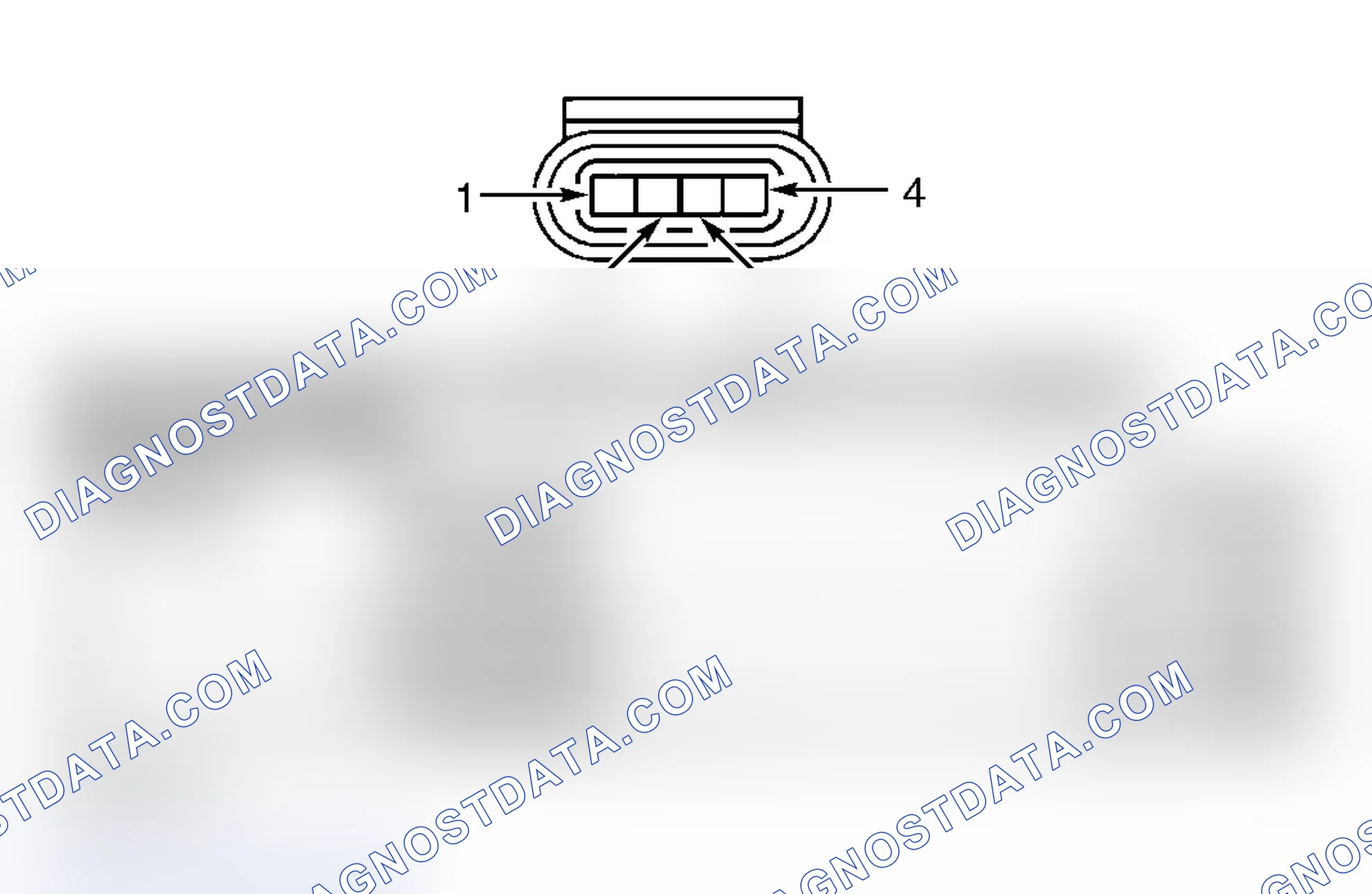 Scheme 90: IDLE AIR CONTROL MOTOR HARNESS CONNECTOR END VIEW