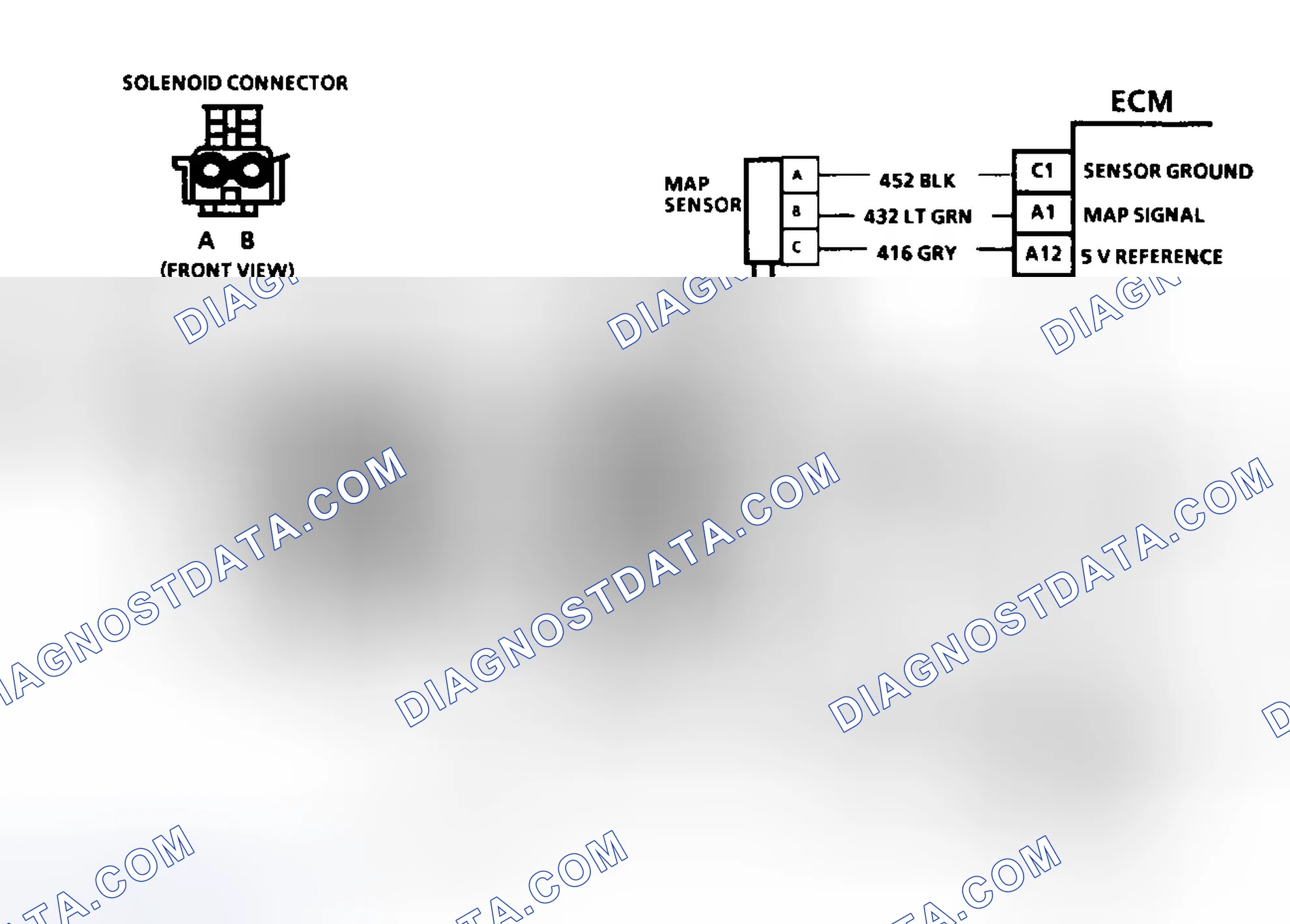 Scheme 46: Code 31: Circuit Diagram MAP Sensor Signal Voltage Low