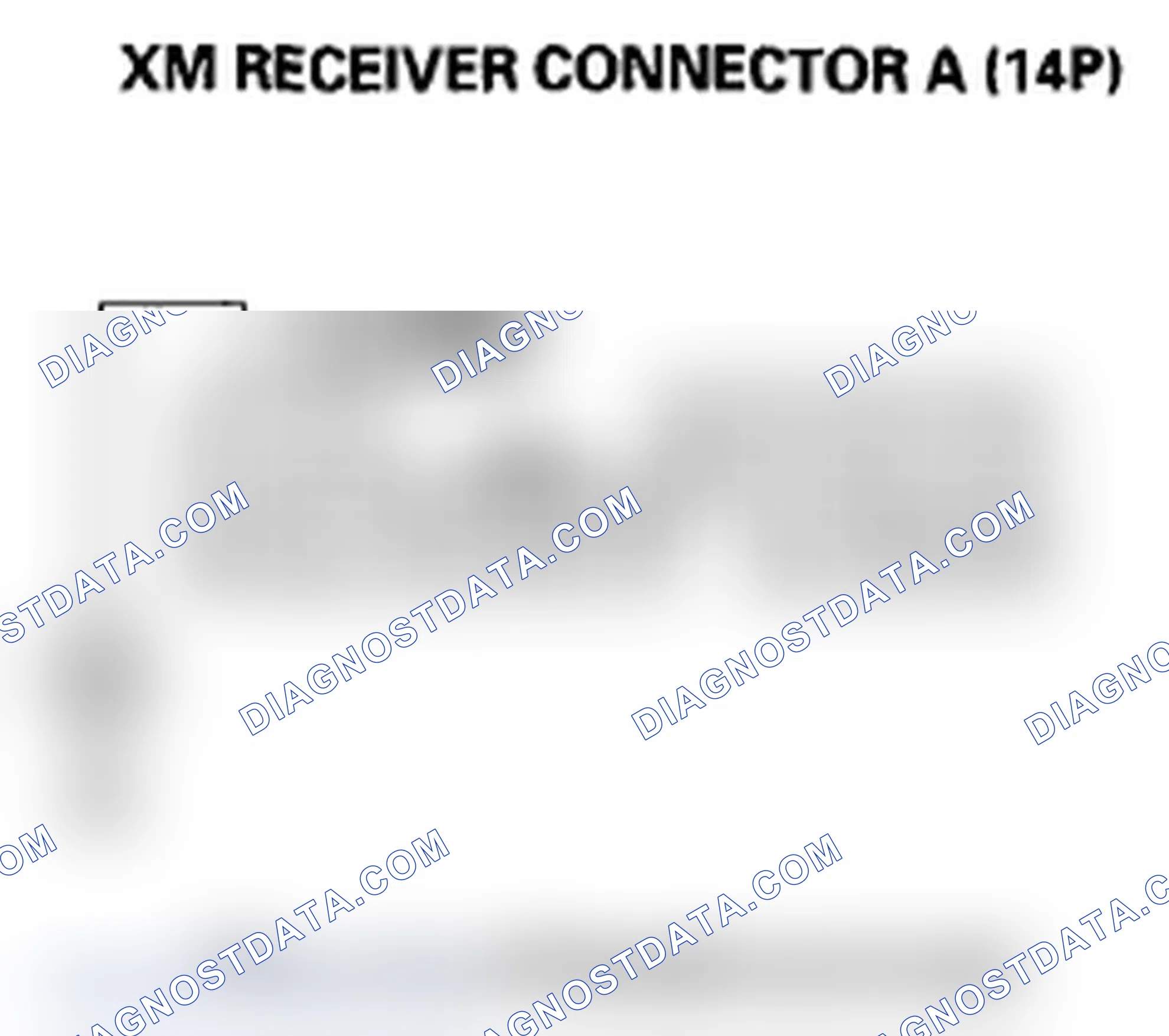 Scheme 170: XM radio display is blank and no station information is displayed (without AcuraLink)