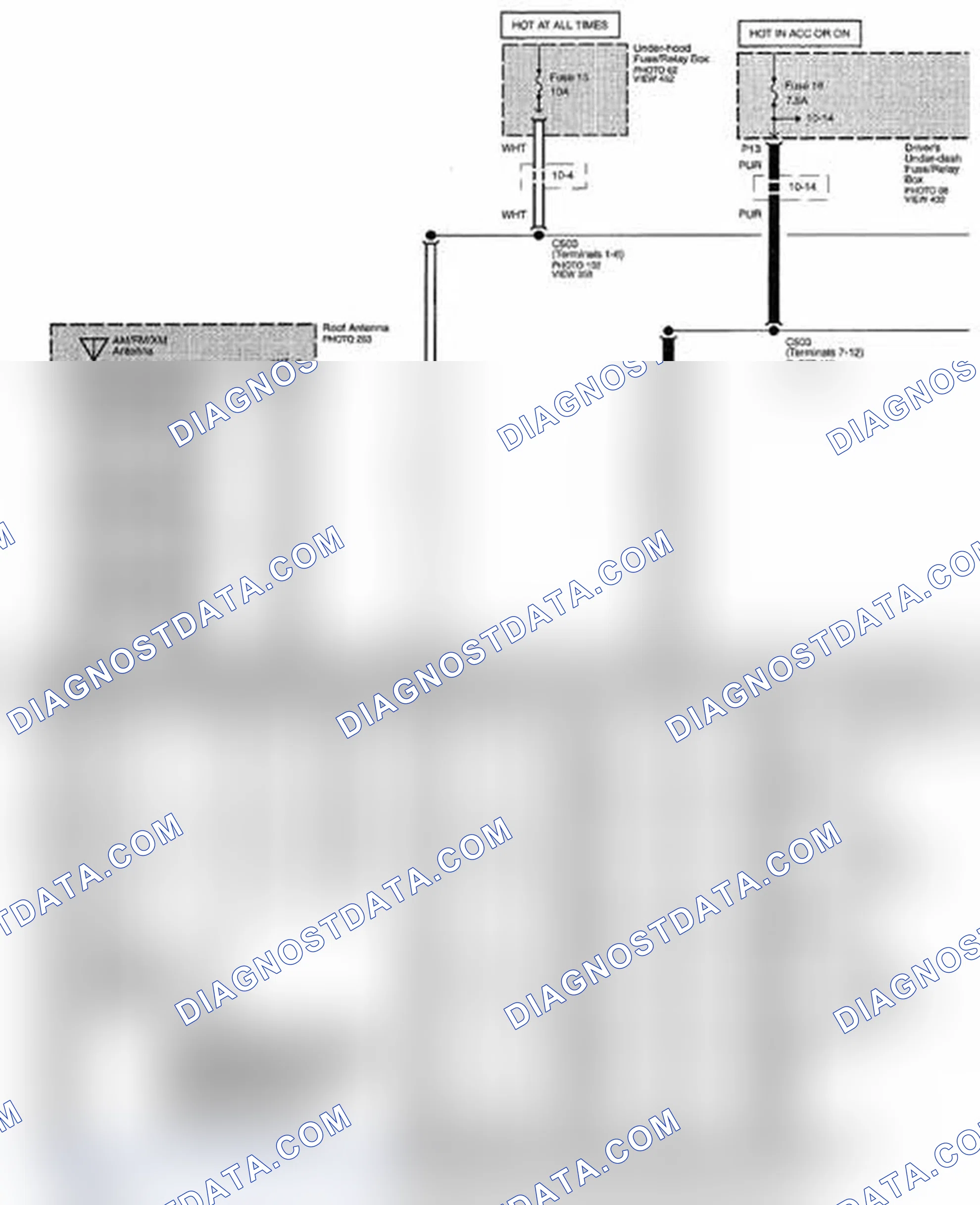 Scheme 319: Audio System Circuit Diagram - Without Navigation (Page 150)