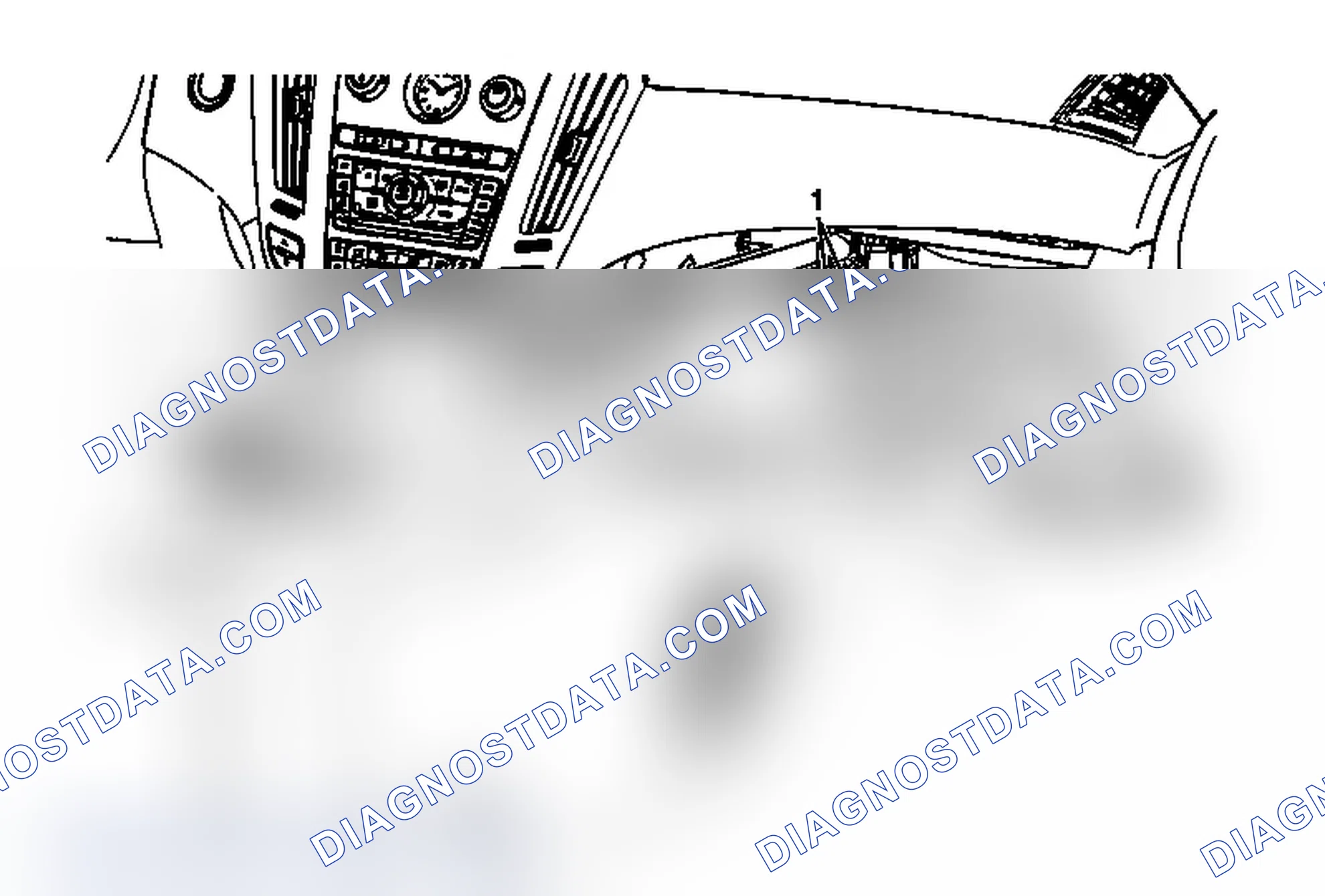 Scheme 71: Instrument Panel Compartment Door Compartment Replacement