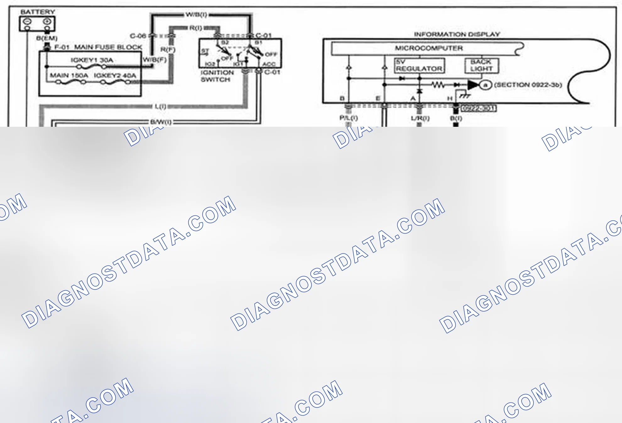 Scheme 352: Information Display System Wiring Diagram - 0922-3a (1 Of 2)