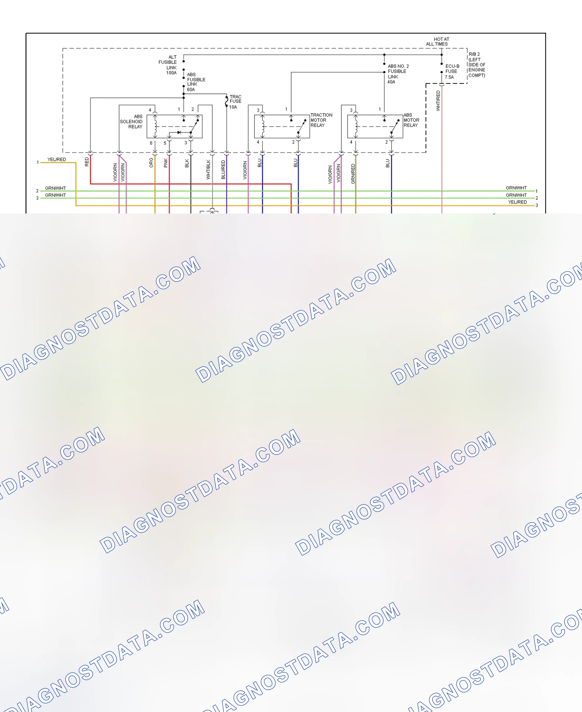 Scheme 22: Traction Control (TRAC) System Wiring Diagram (1995 2 Of 3)