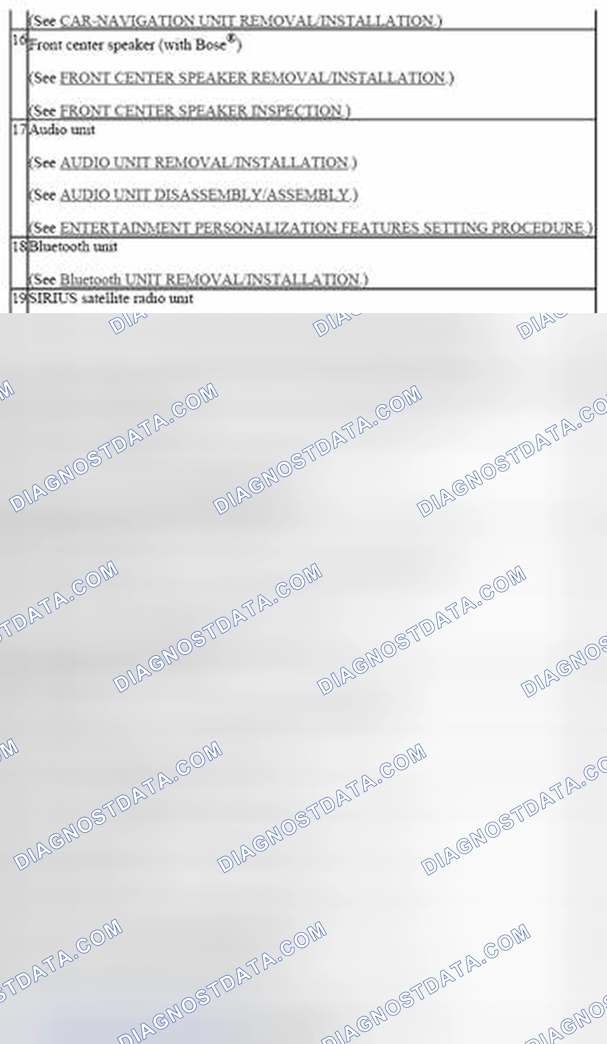 Fig. 3: Locating Entertainment System Components (3 Of 3)