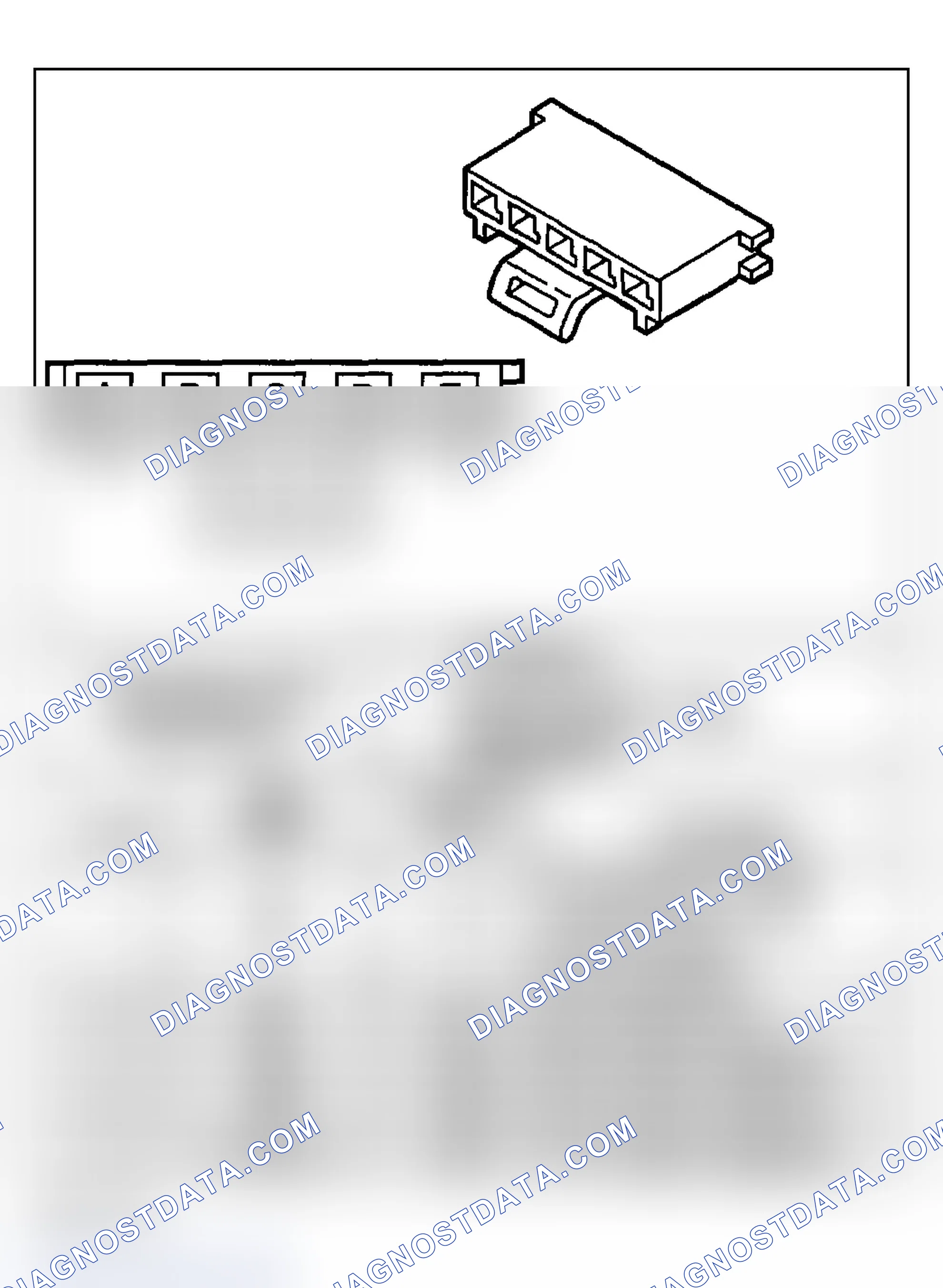 Scheme 341: Automatic Transmission Internal Connector End Views