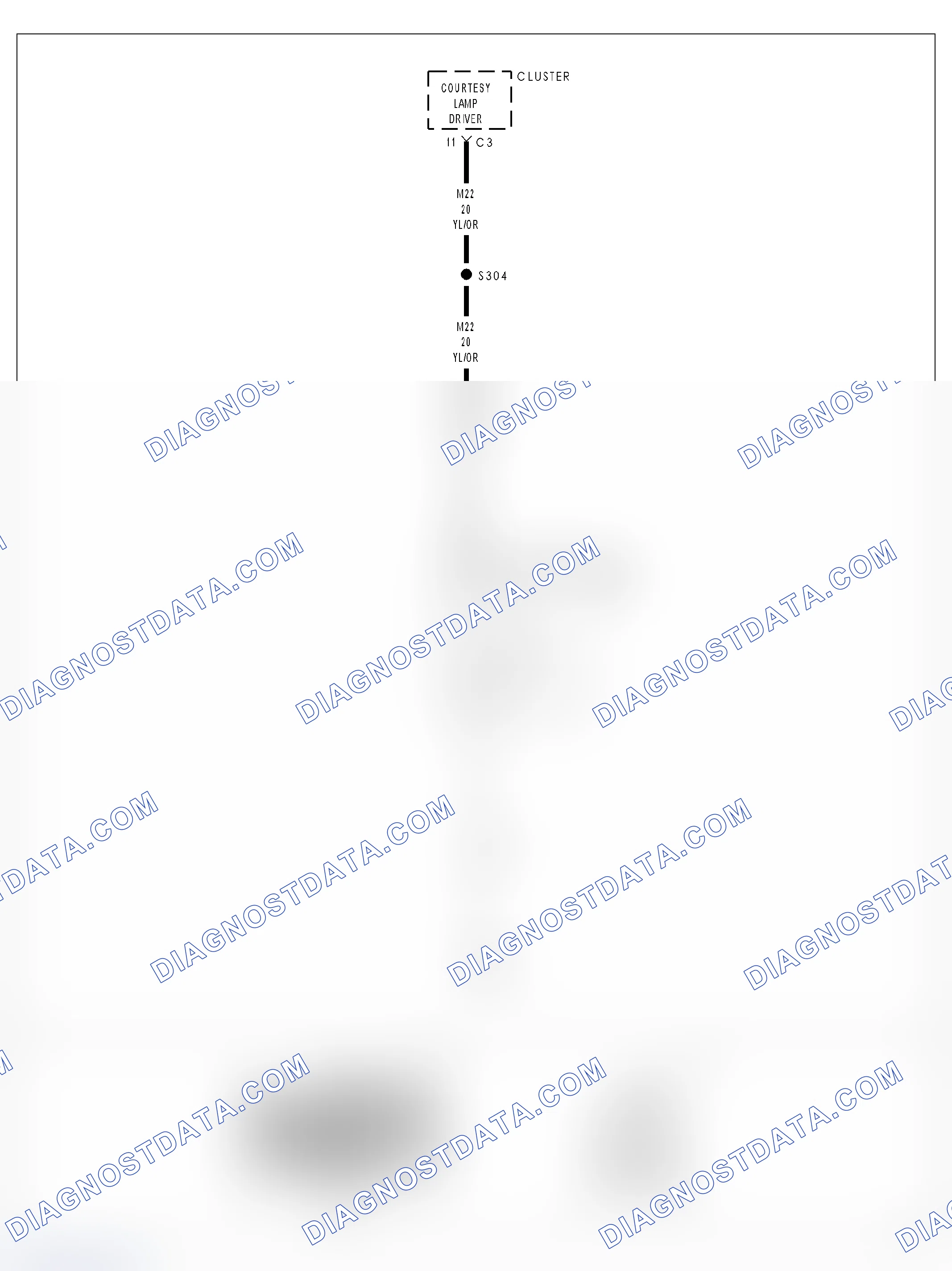 Scheme 1: B161B-COURTESY/DOME LAMP OUTPUT CIRCUIT SHORT TO GROUND