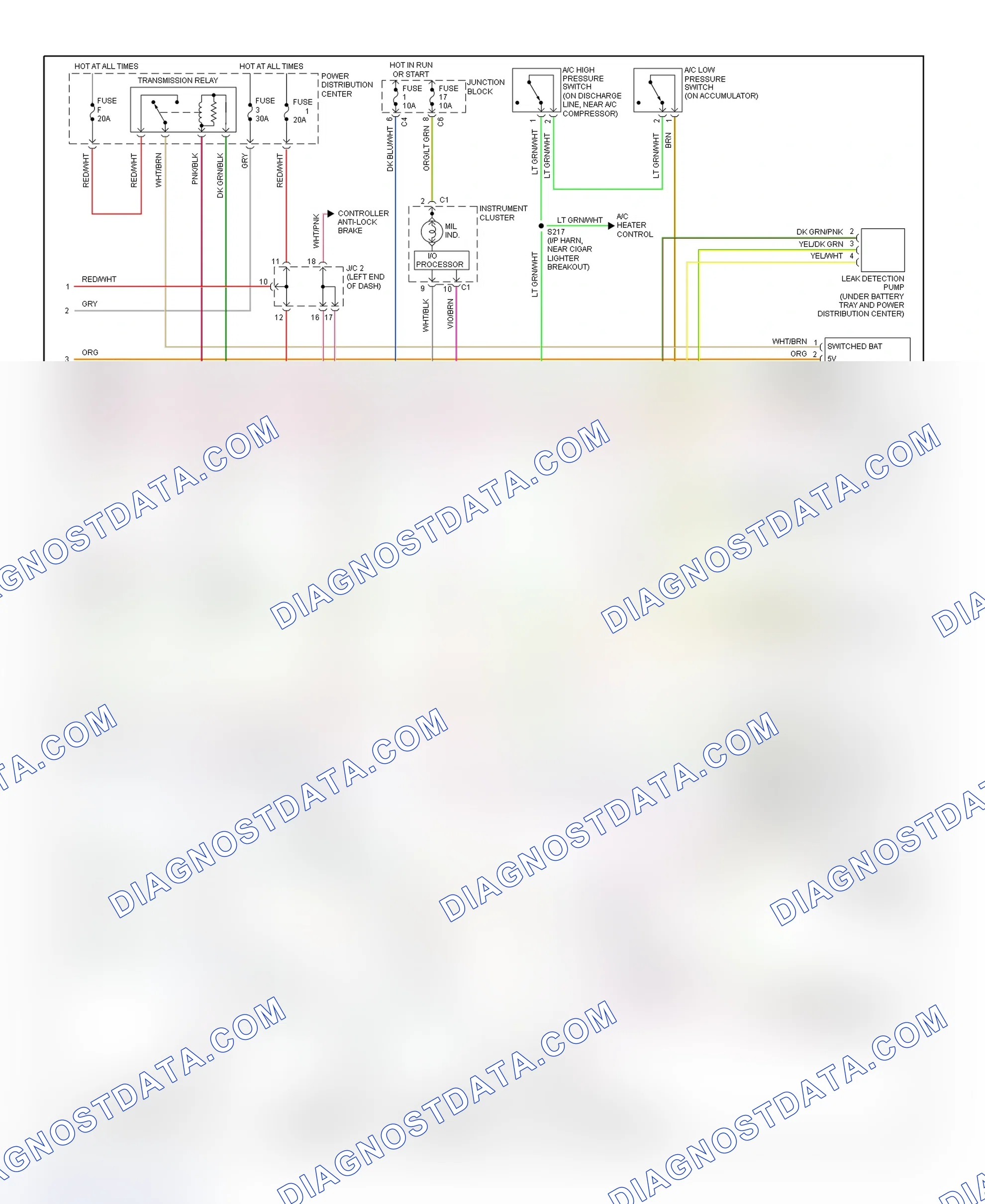 Scheme 33: PCM Wiring Diagram (Dakota - 3.9L & 5.2L - 3 Of 3)